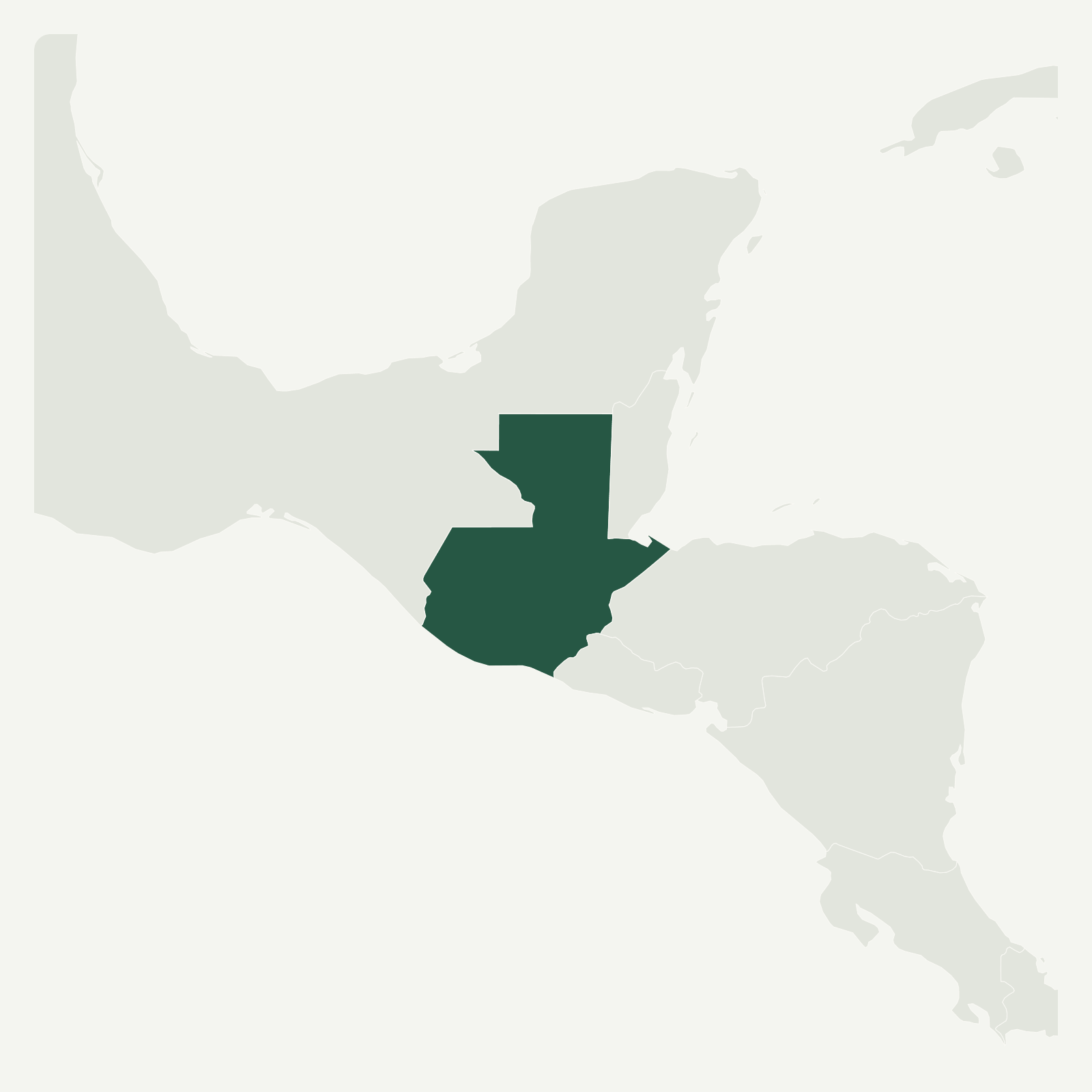 Gambaran geografi Guatemala