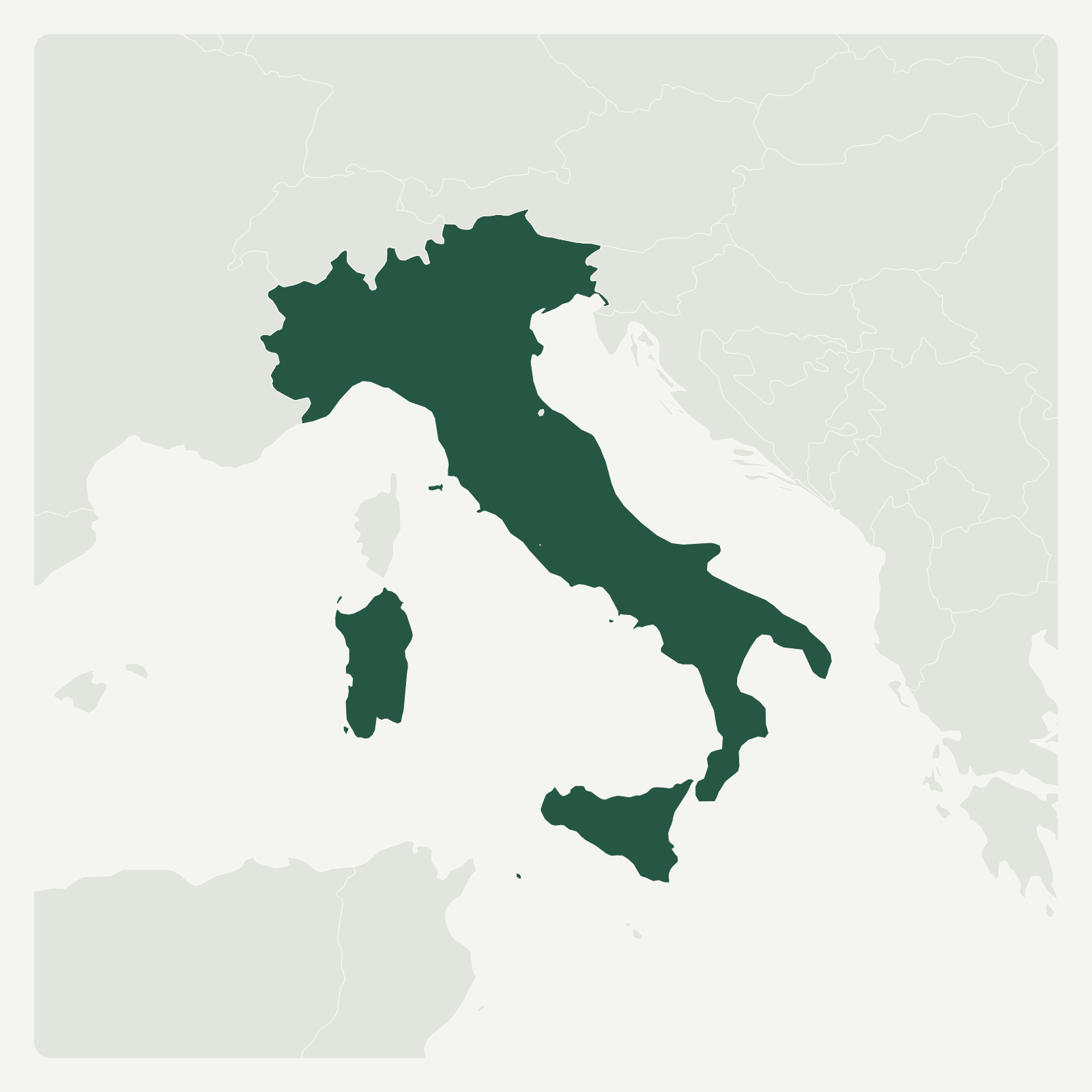 Gambaran geografi Itali