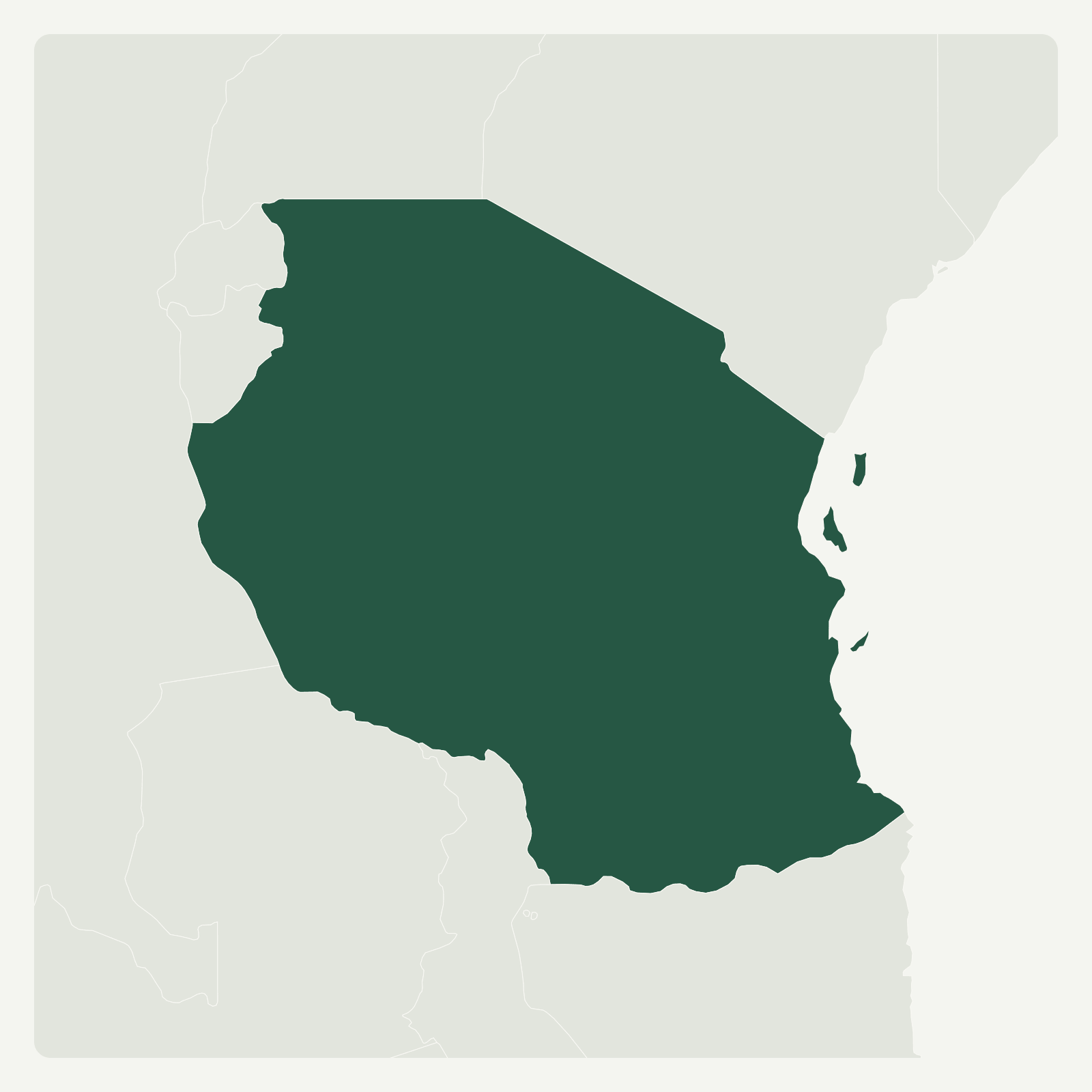 Gambaran geografi Tanzania