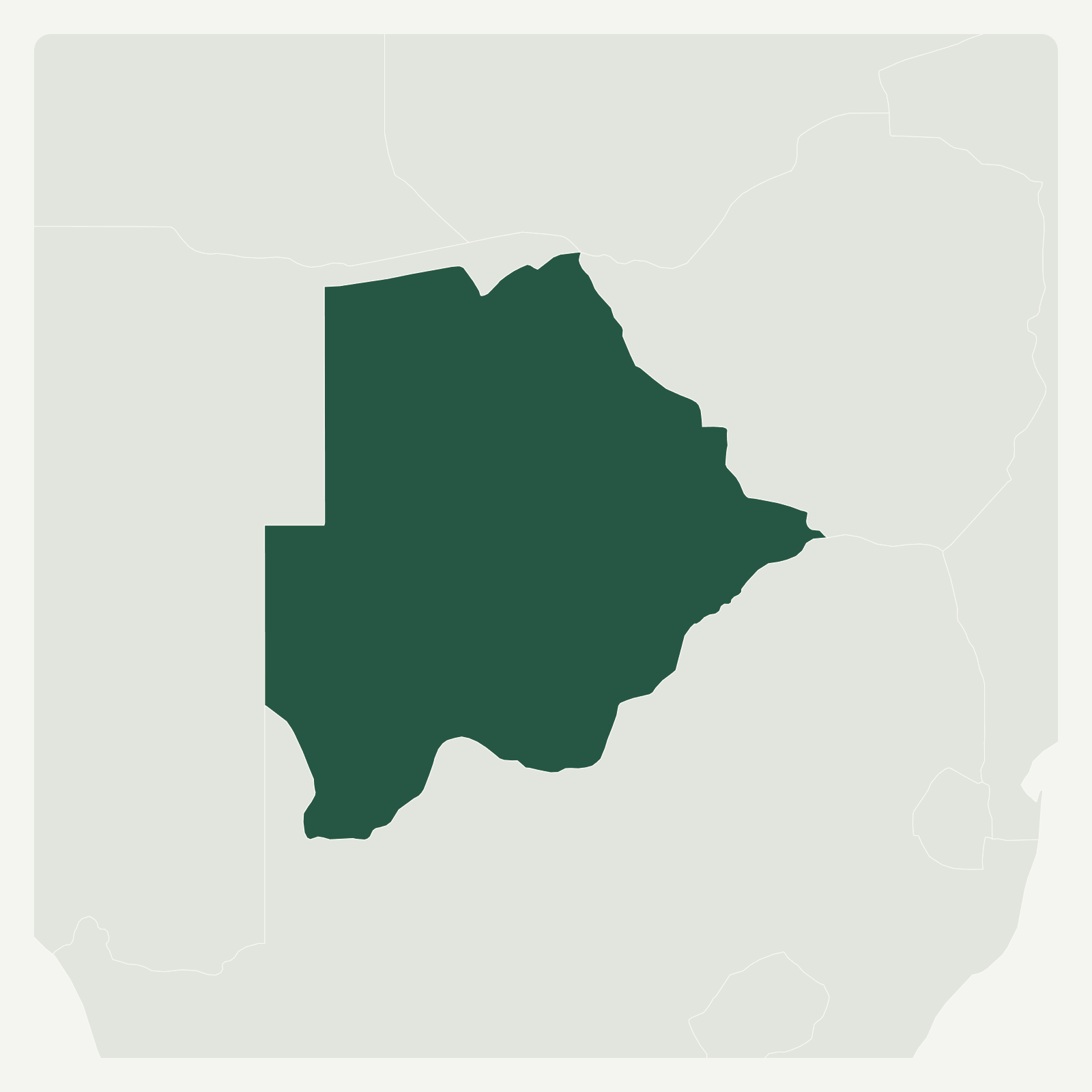 Gambaran geografi Botswana