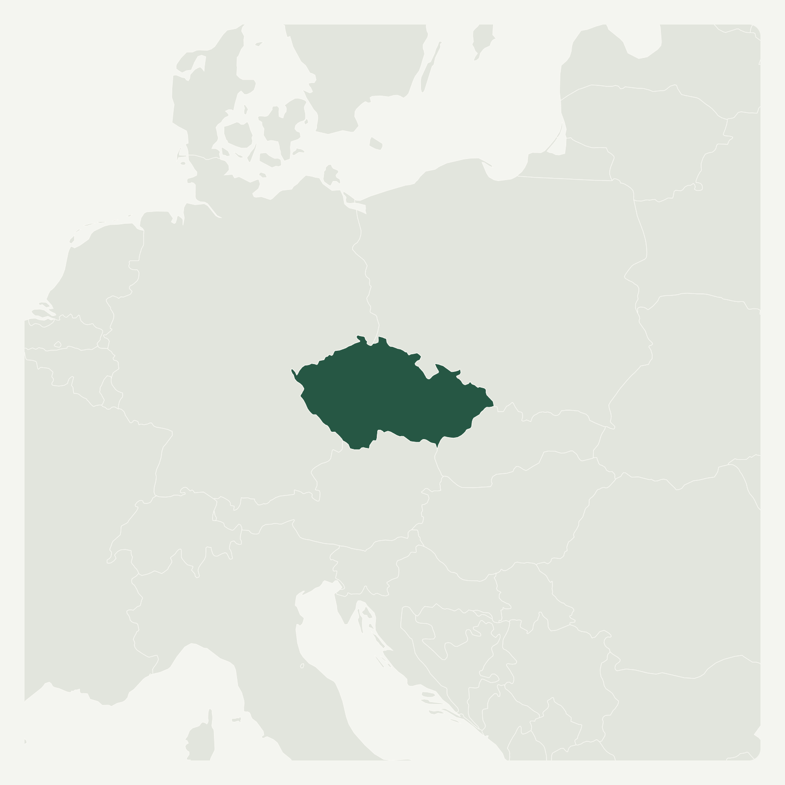 Gambaran geografi Czechia