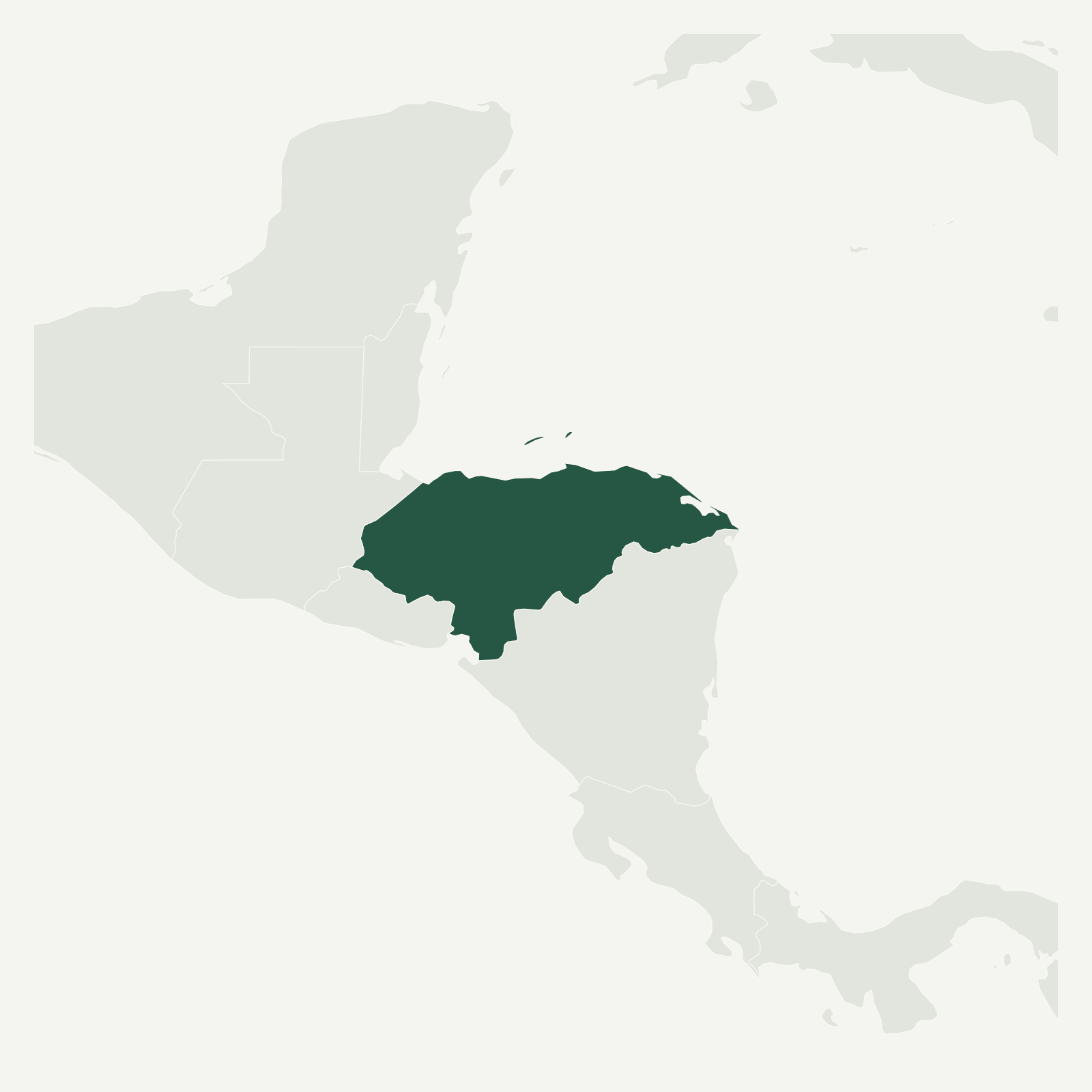 Gambaran geografi Honduras