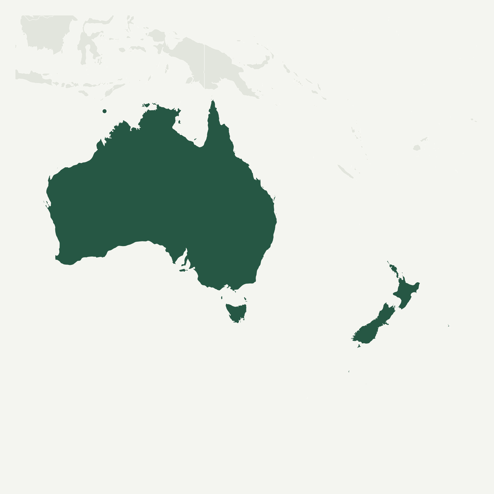 Gambaran geografi Australia & New Zealand