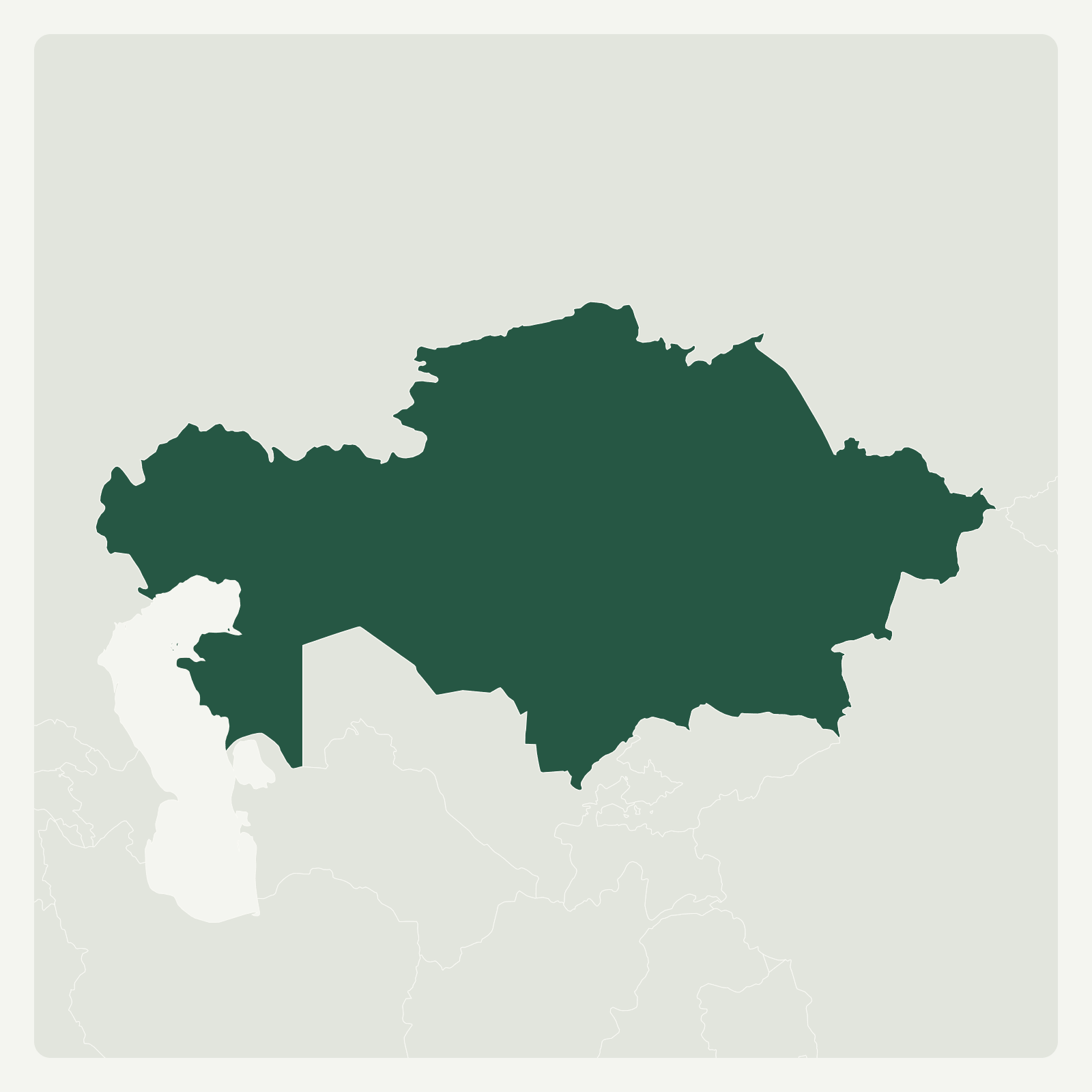 Gambaran geografi Kazakhstan