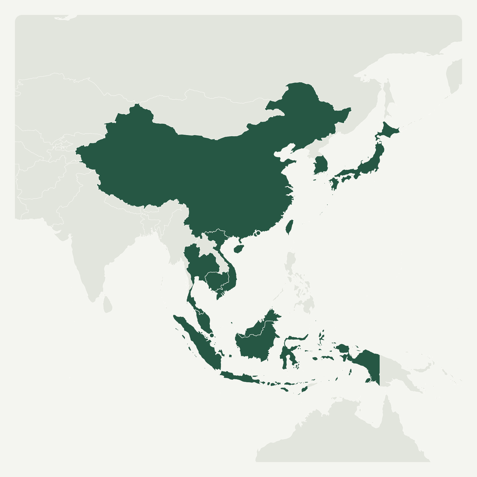 Gambaran geografi Asia (12 areas)