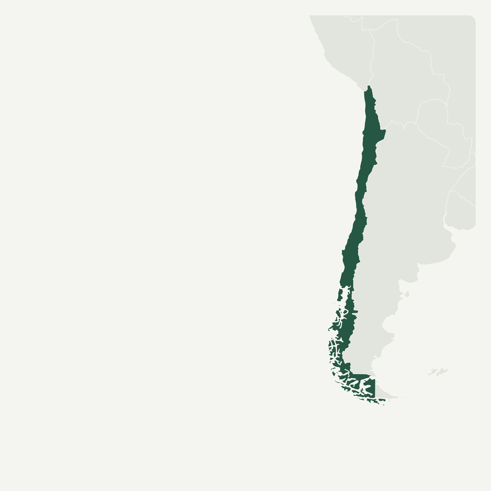 Gambaran geografi Chile