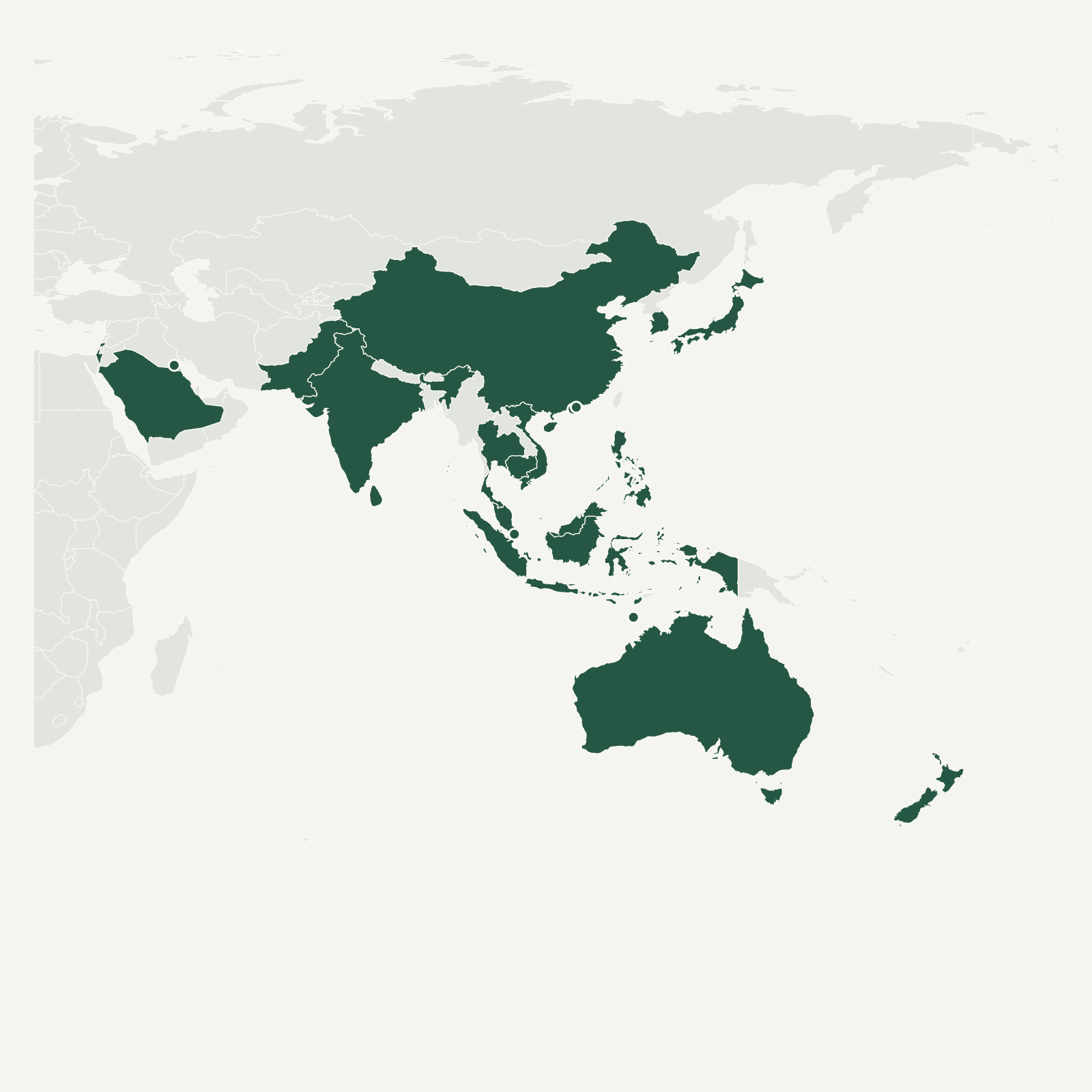 Gambaran geografi Asia (20 areas)