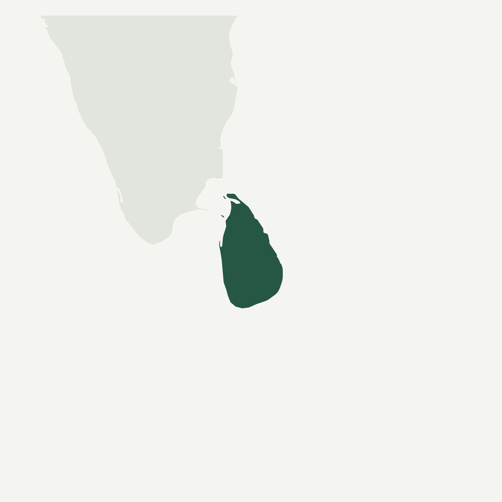 Gambaran geografi Sri Lanka