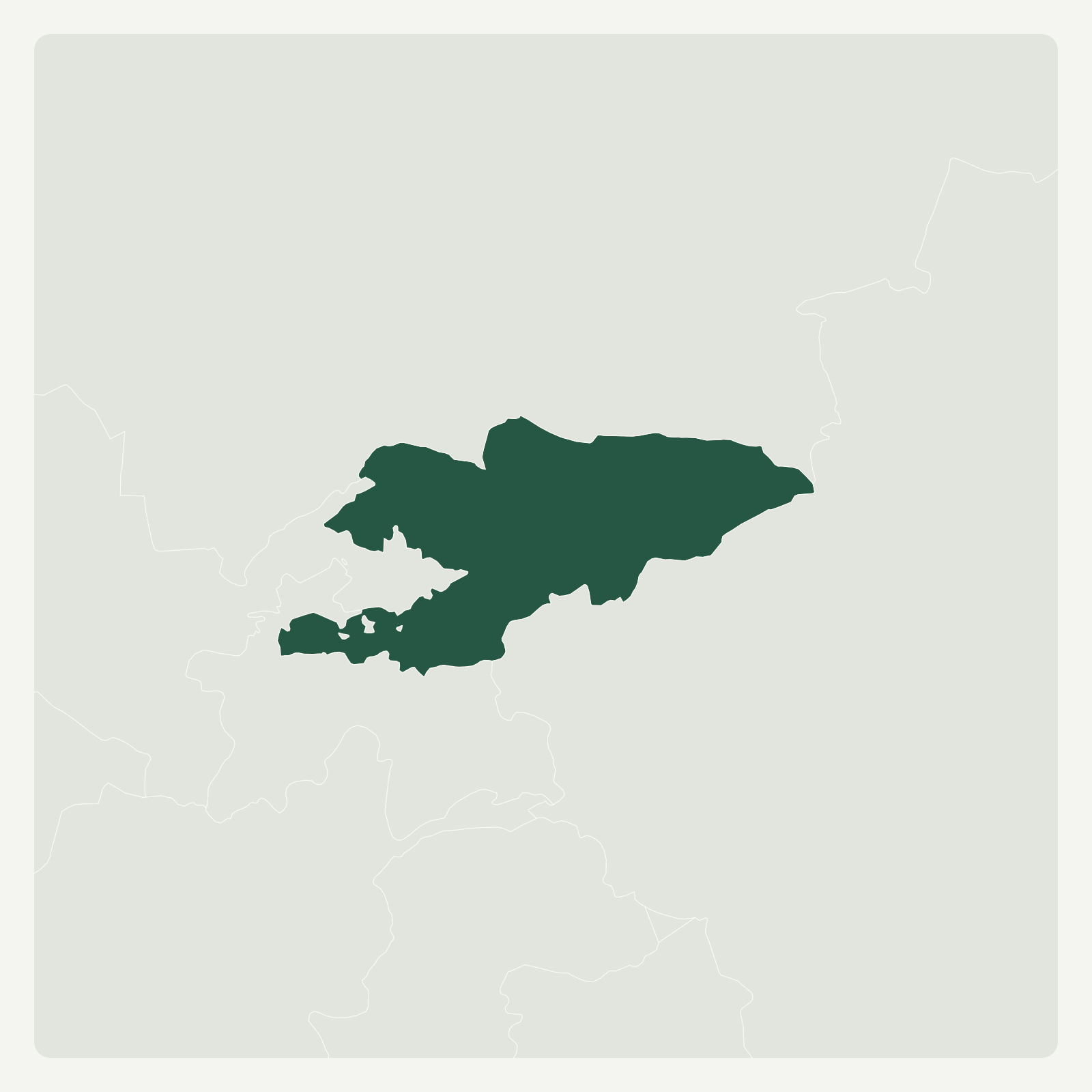 Gambaran geografi Kyrgyzstan