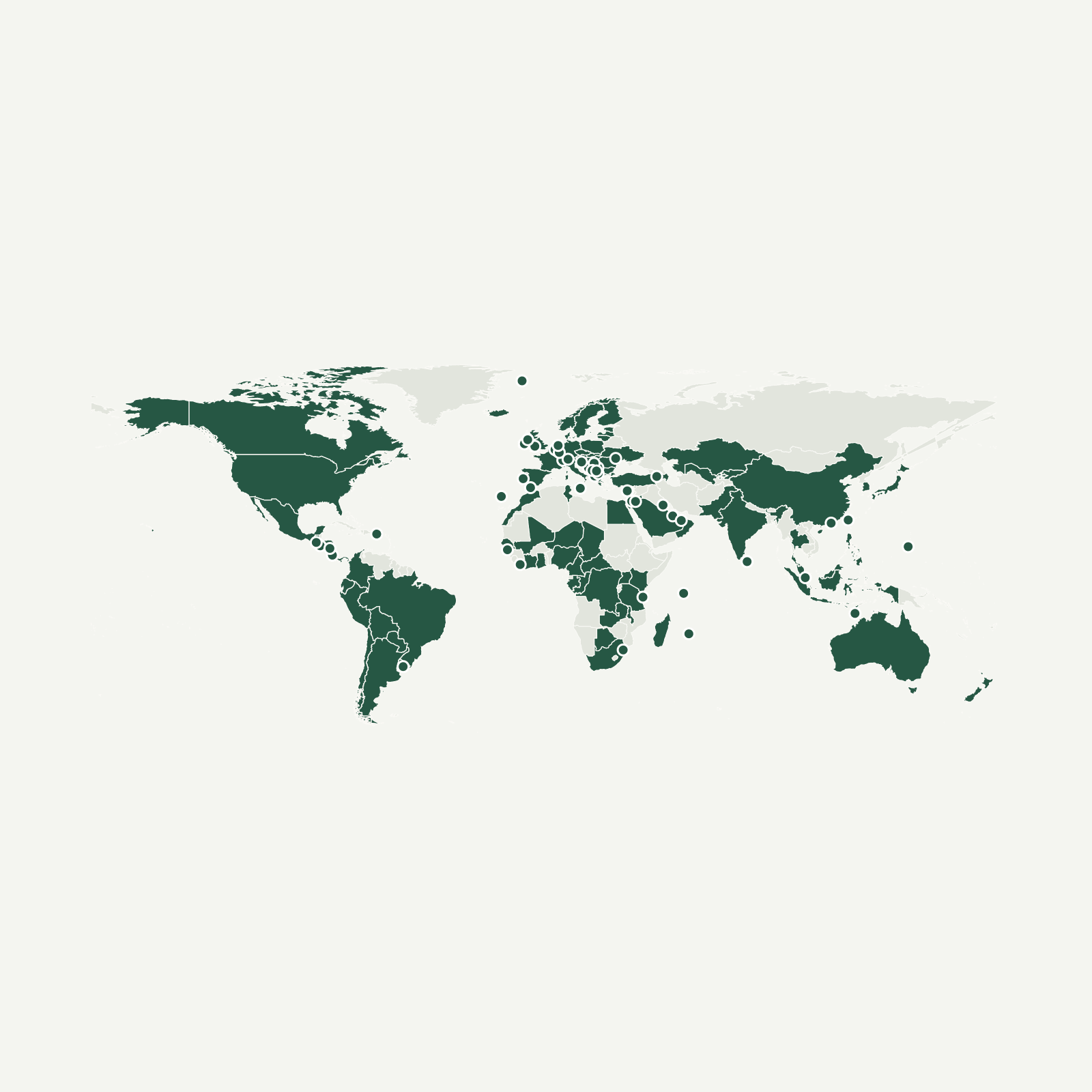 Gambaran geografi Global (117 areas)