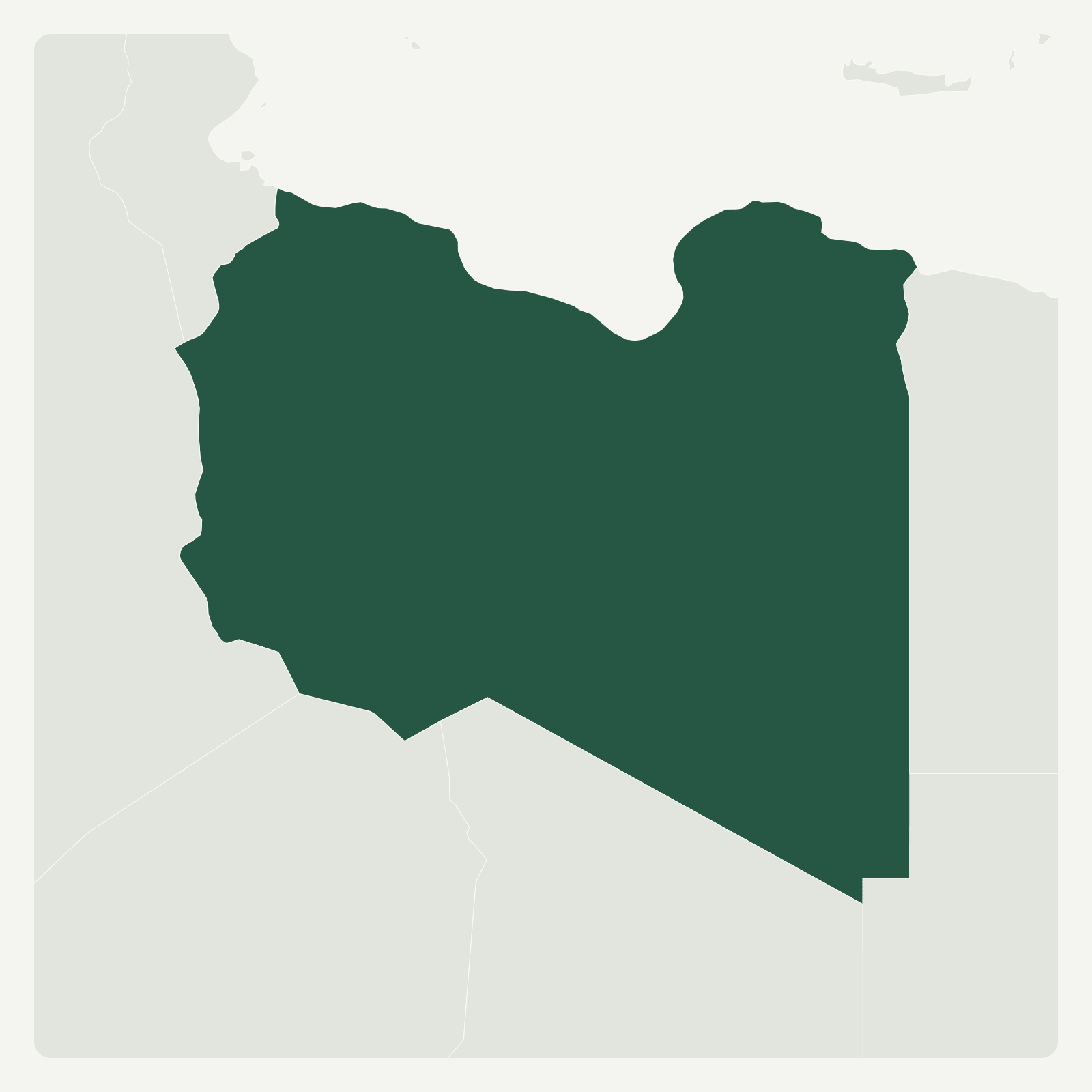 Gambaran geografi Libya