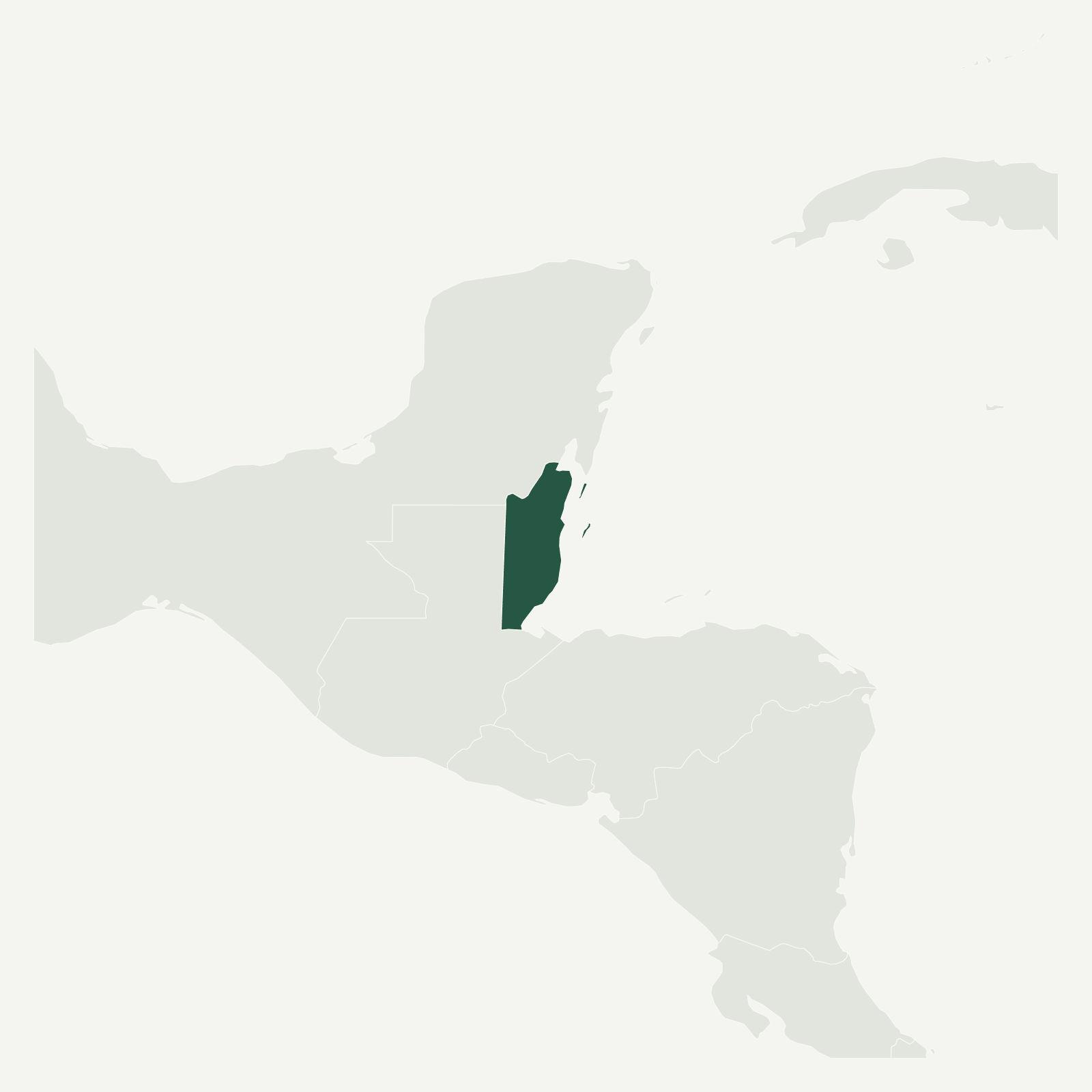 Gambaran geografi Belize