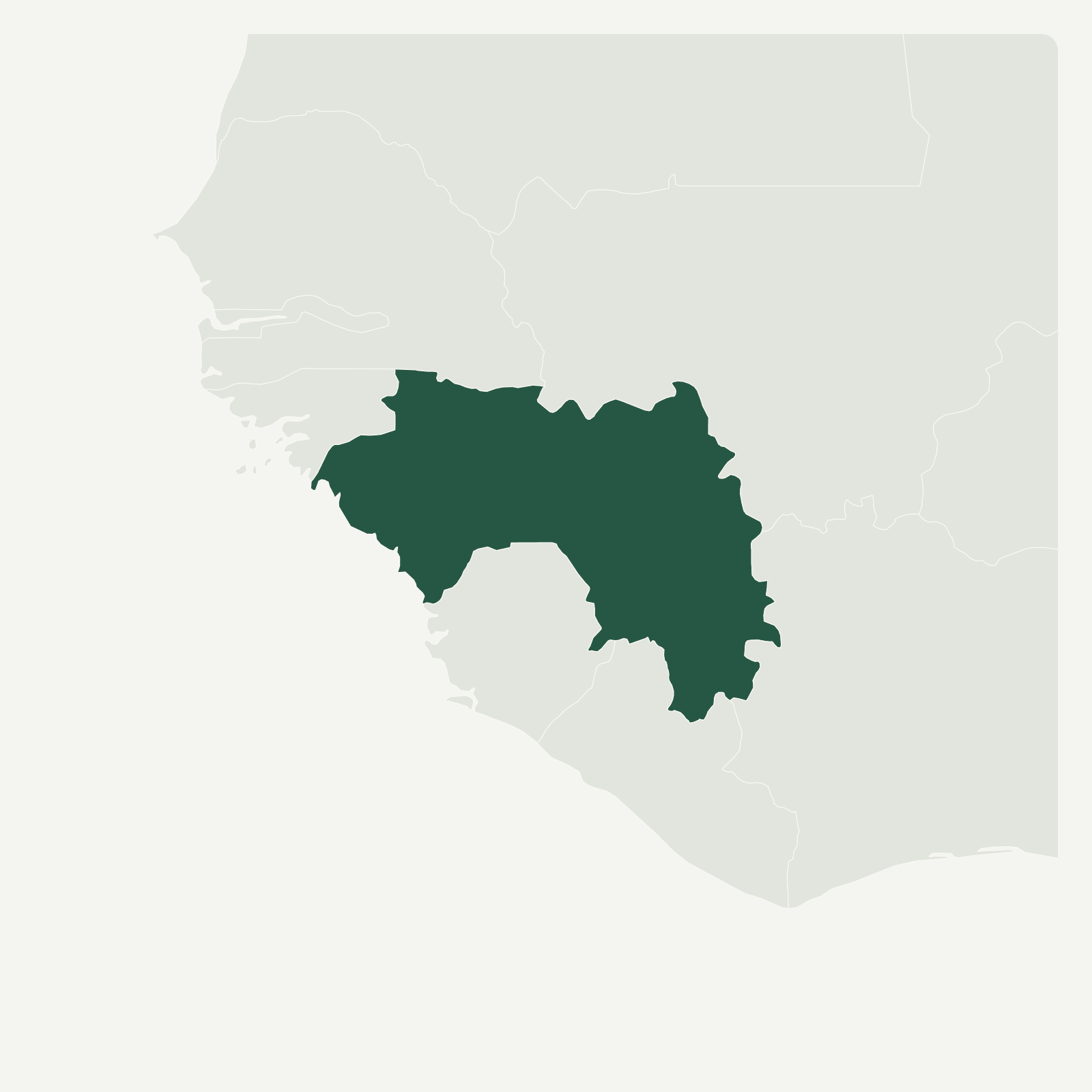 Gambaran geografi Guinea