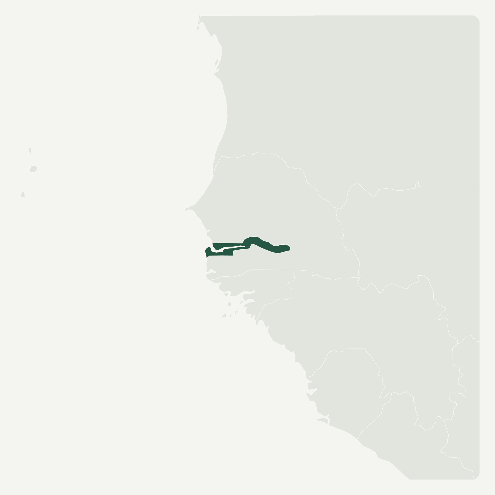 Gambaran geografi Gambia
