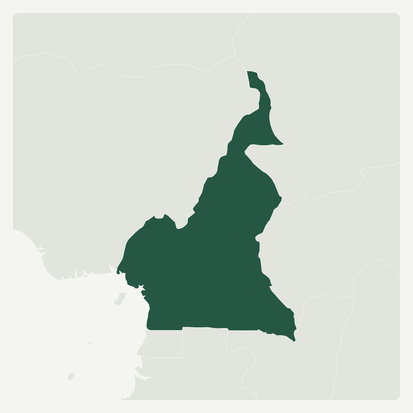 Gambaran geografi Cameroon