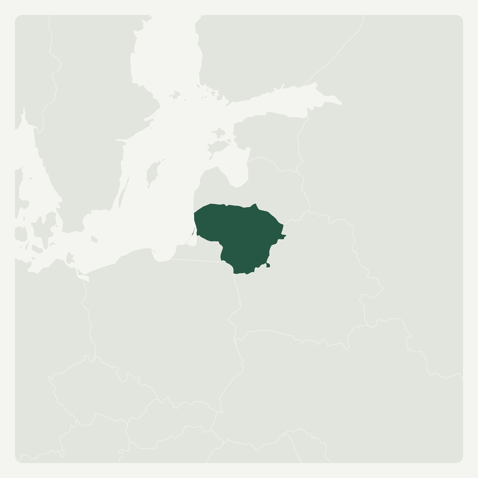 Gambaran geografi Lithuania