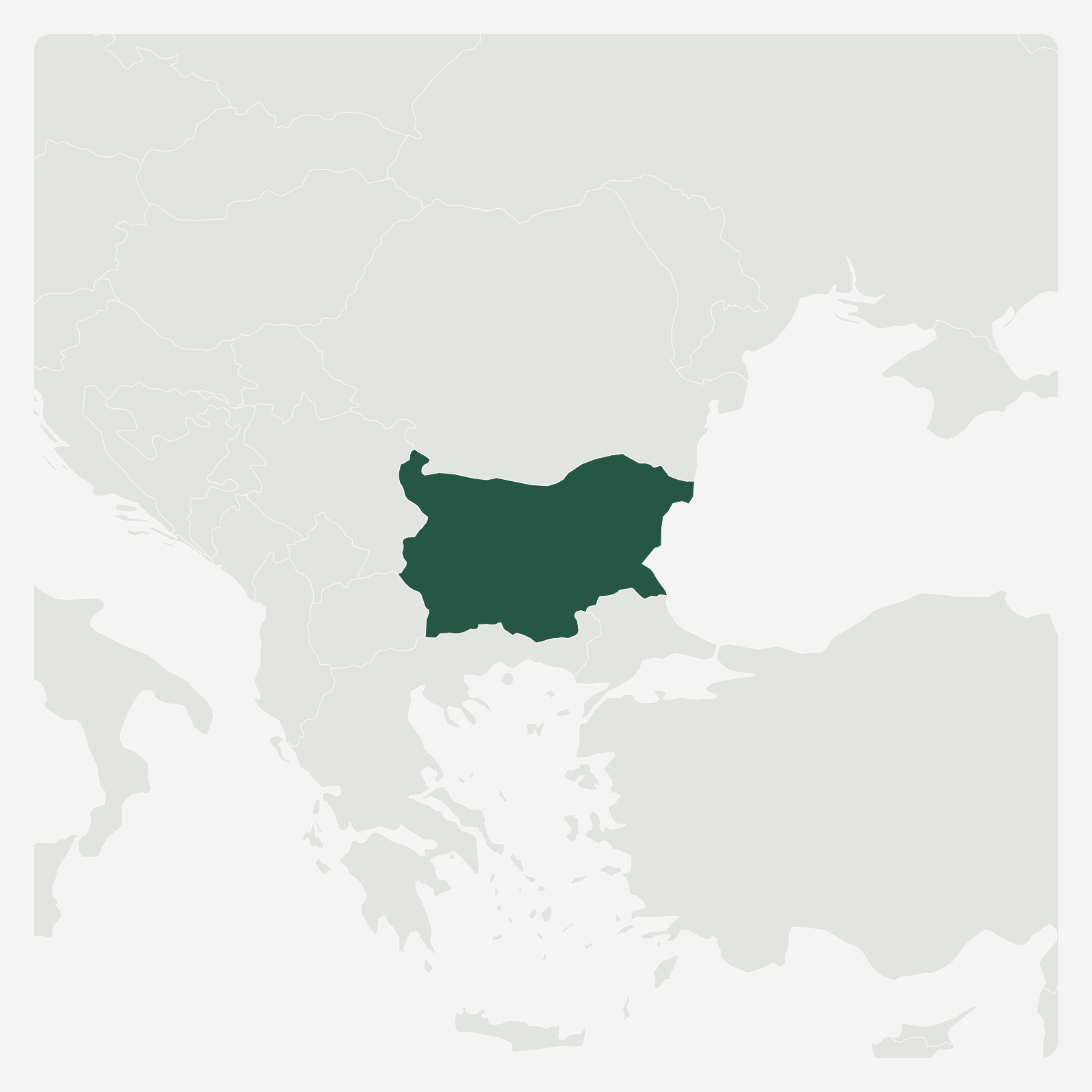 Gambaran geografi Bulgaria