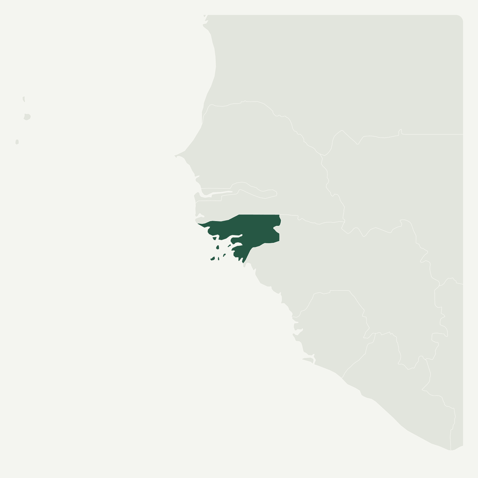 Gambaran geografi Guinea Bissau