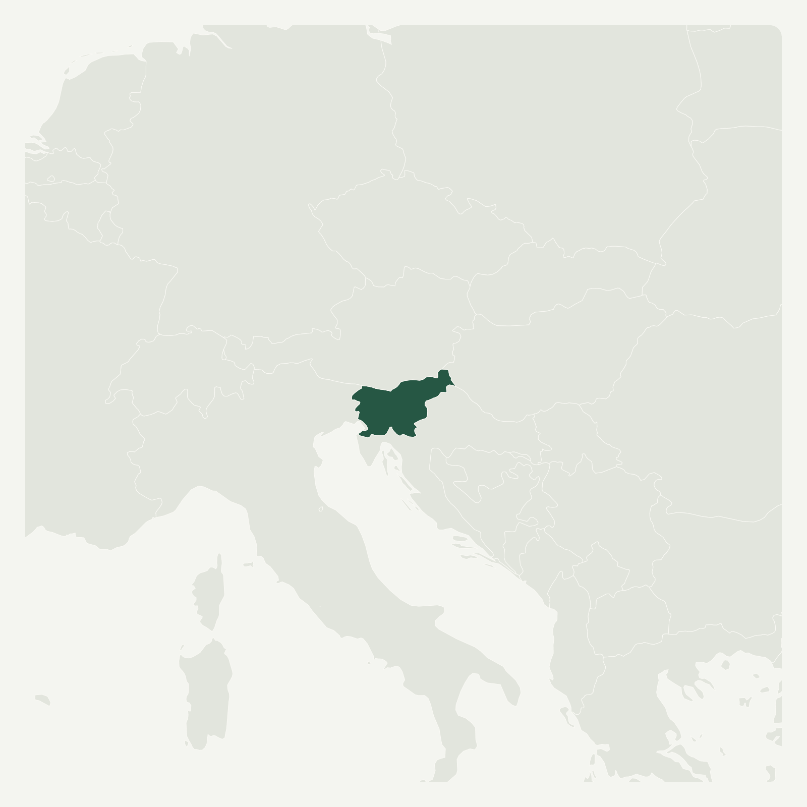 Gambaran geografi Slovenia