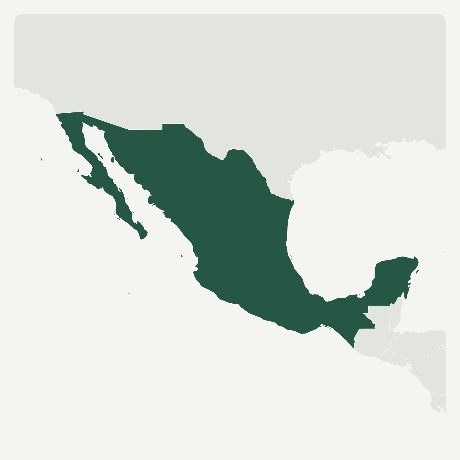 Gambaran geografi Mexico