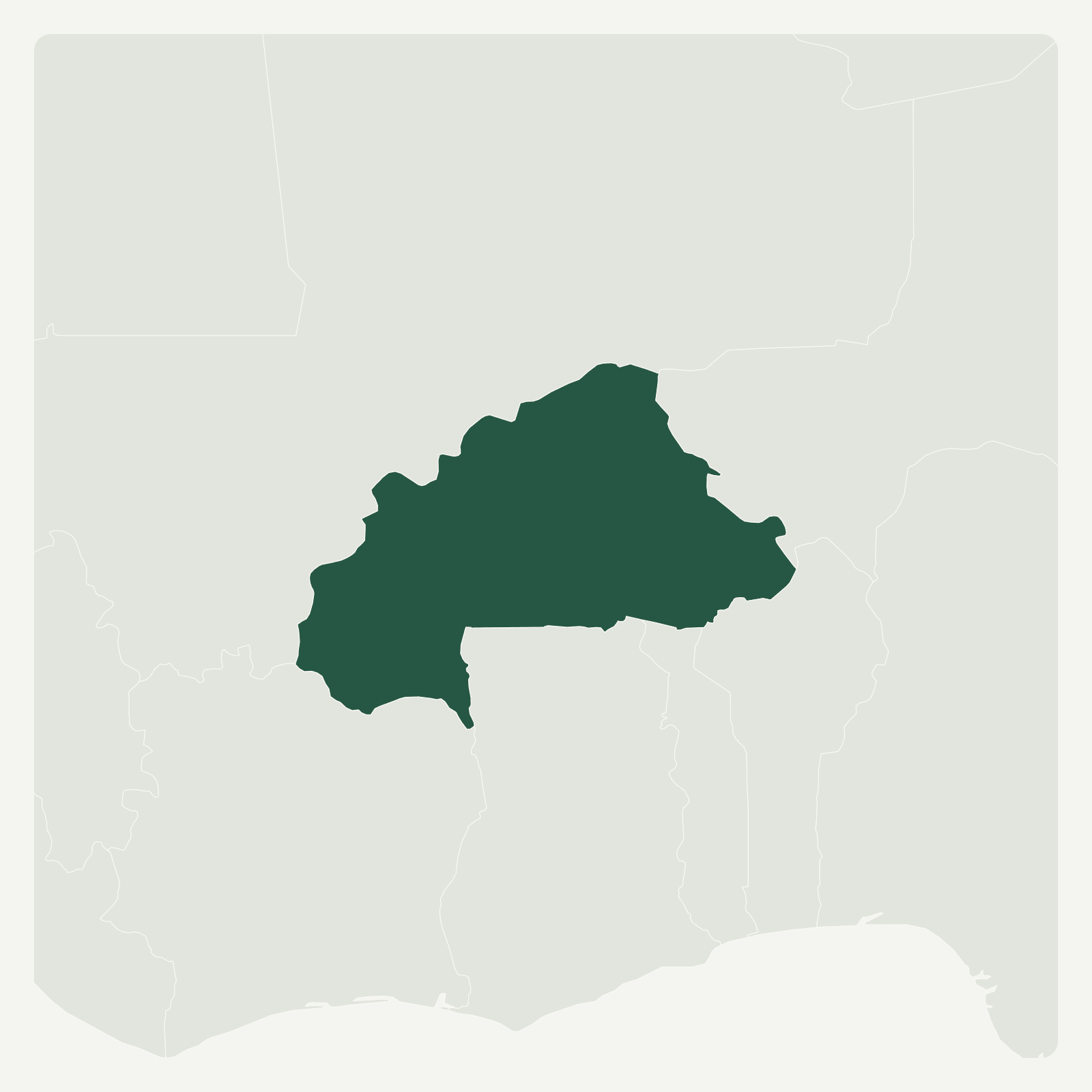 Gambaran geografi Burkina Faso