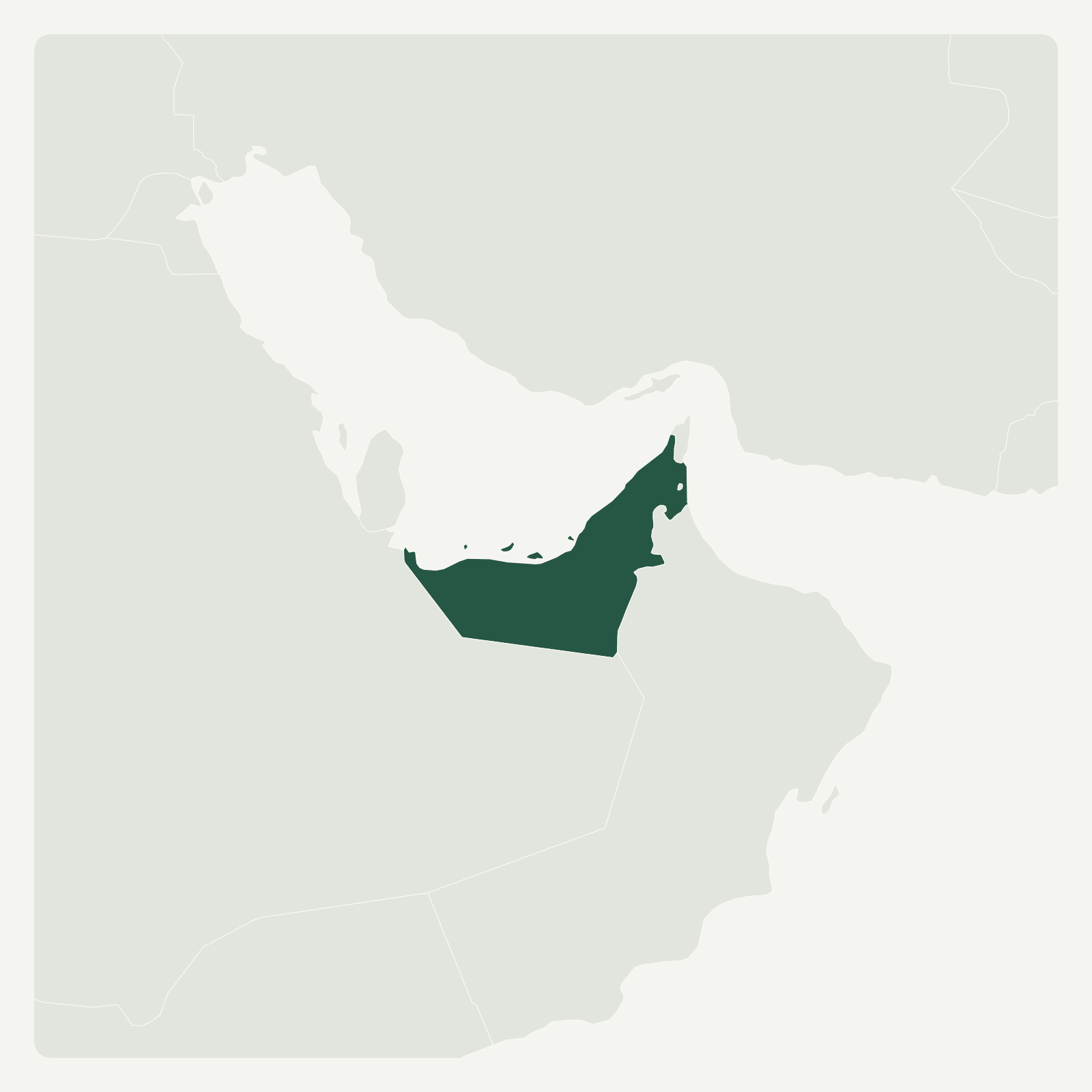 Gambaran geografi Emiriah Arab Bersatu