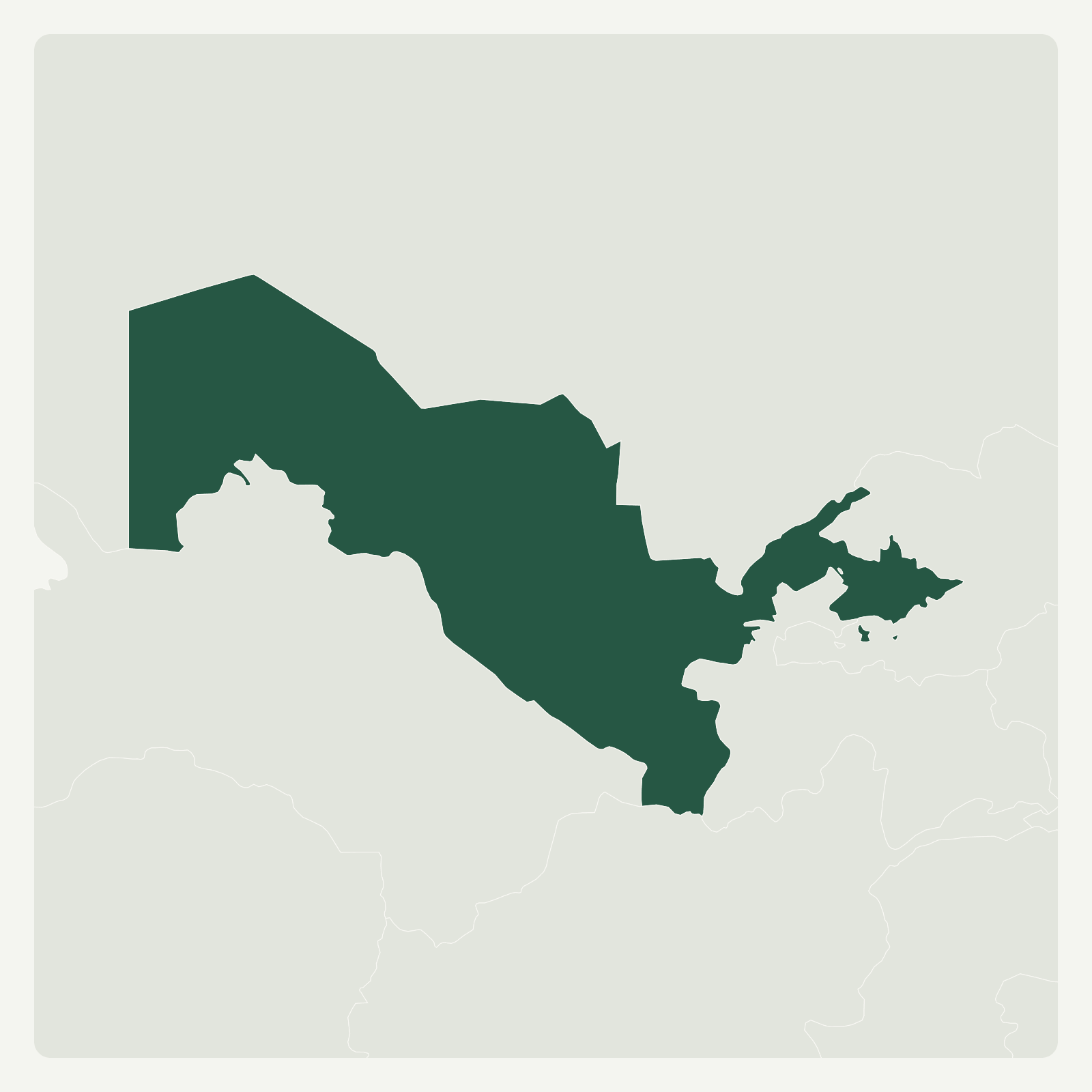 Gambaran geografi Uzbekistan