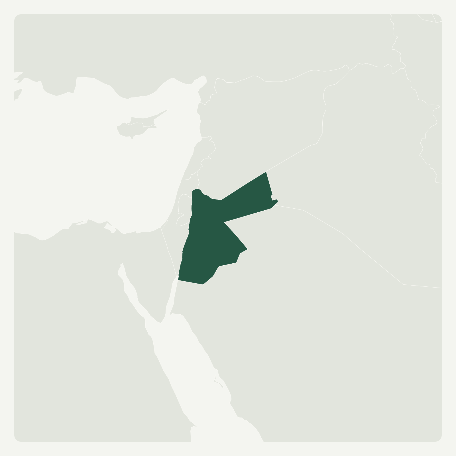Gambaran geografi Jordan