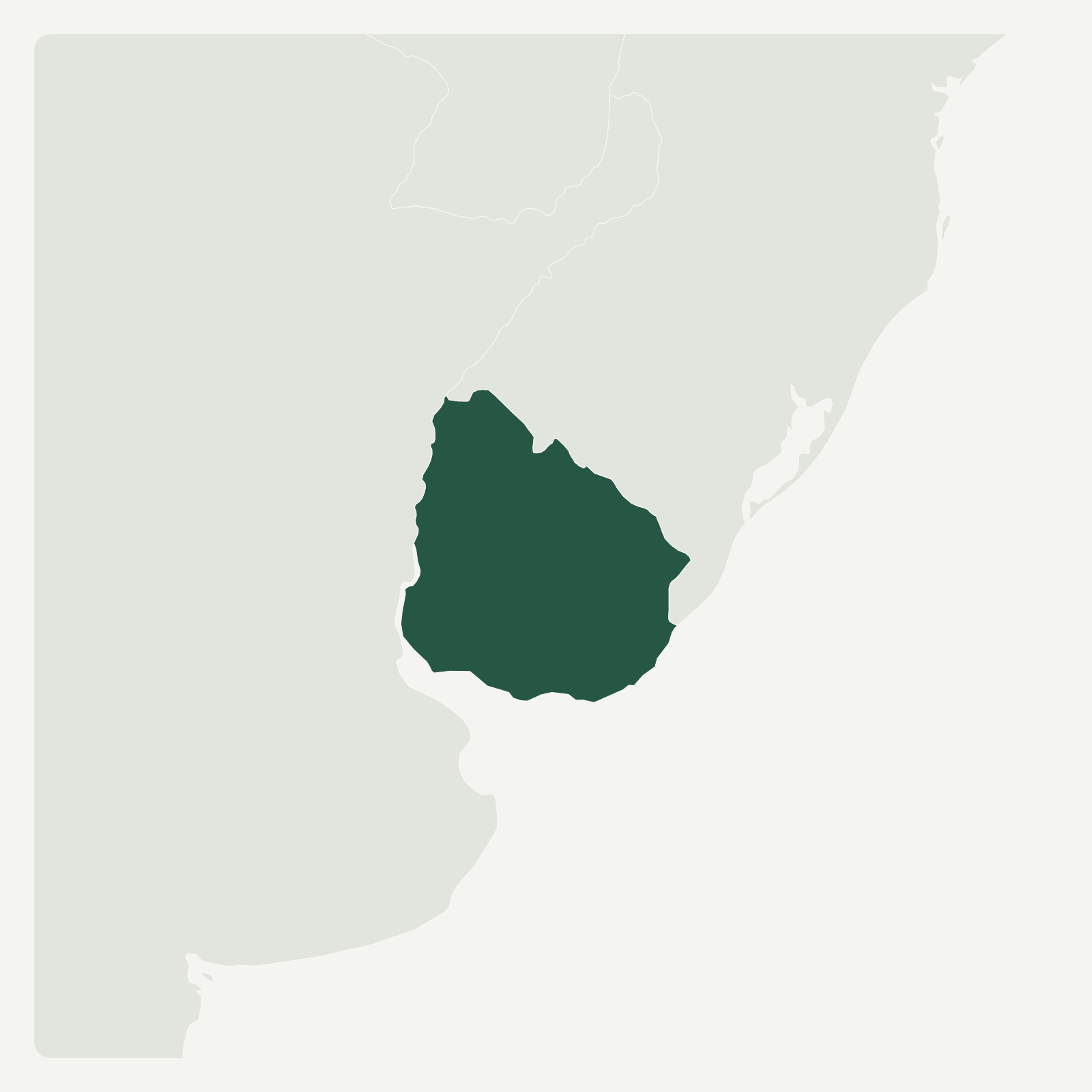 Gambaran geografi Uruguay