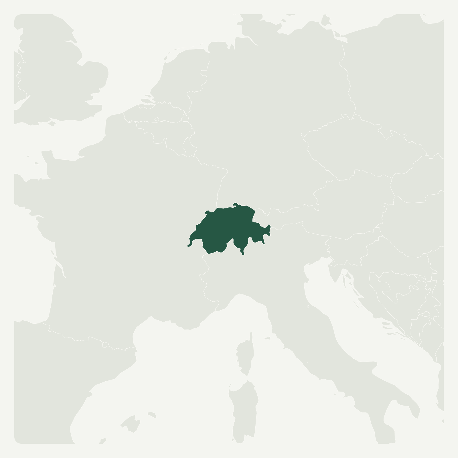 Gambaran geografi Switzerland