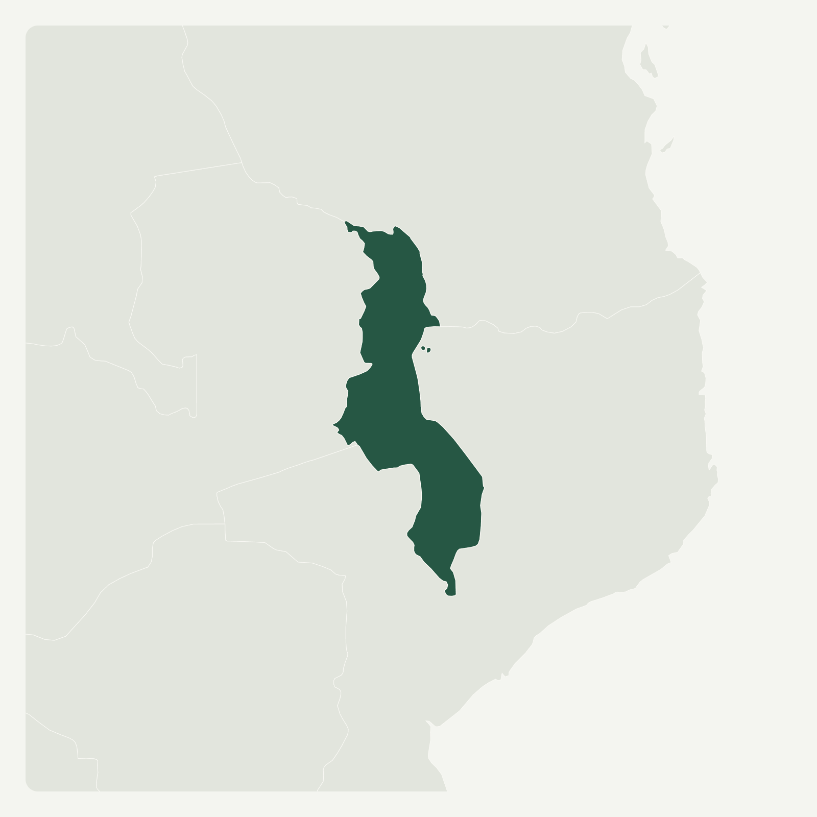 Gambaran geografi Malawi