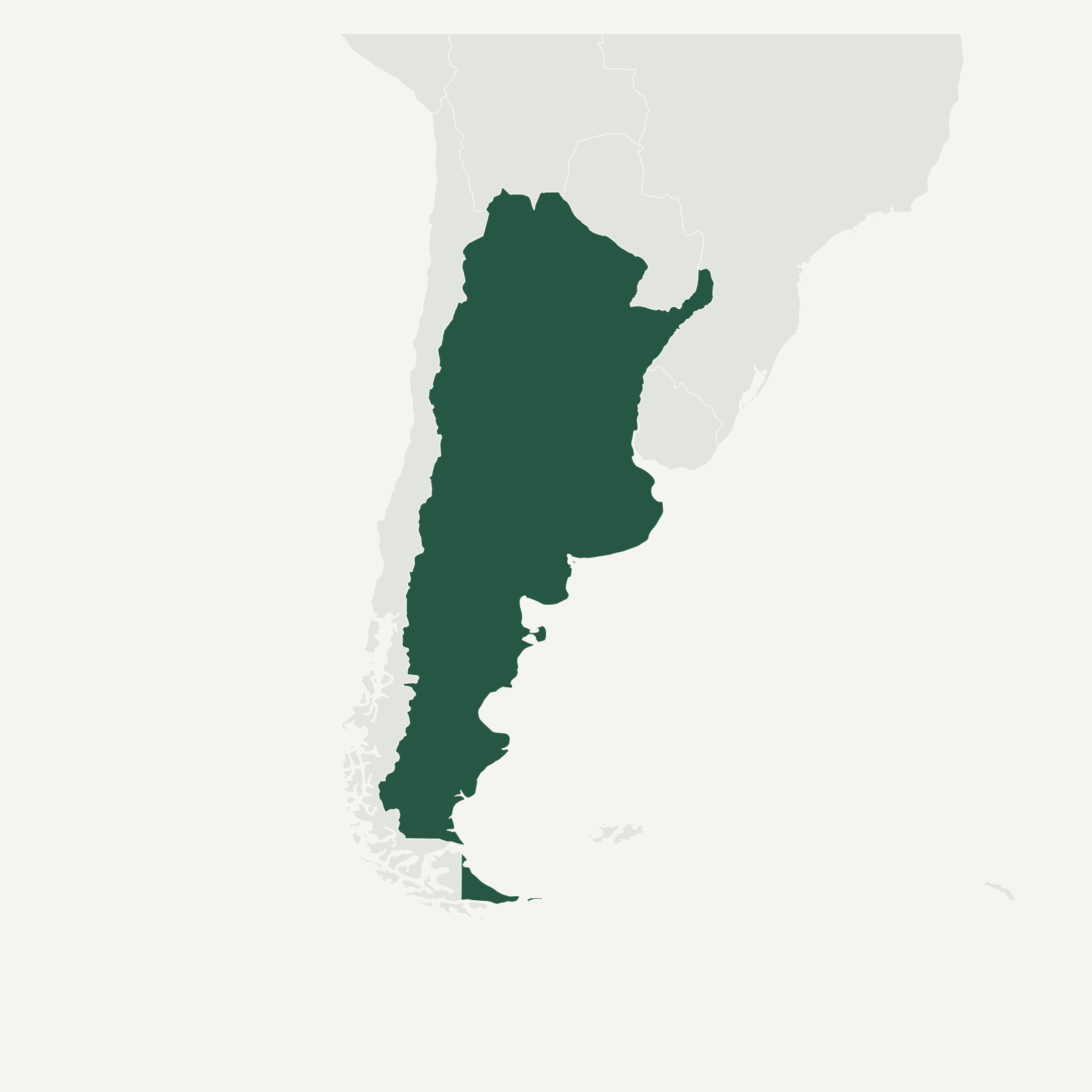 Gambaran geografi Argentina