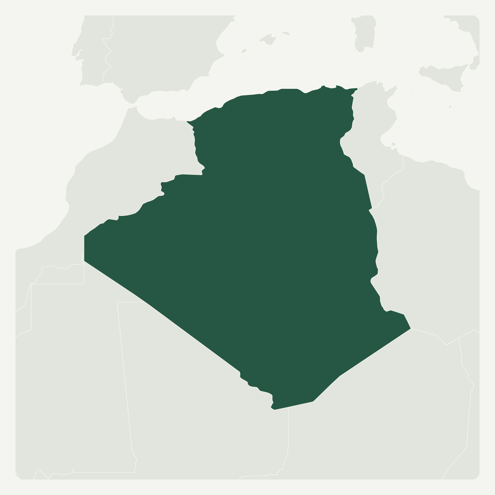 Gambaran geografi Algeria