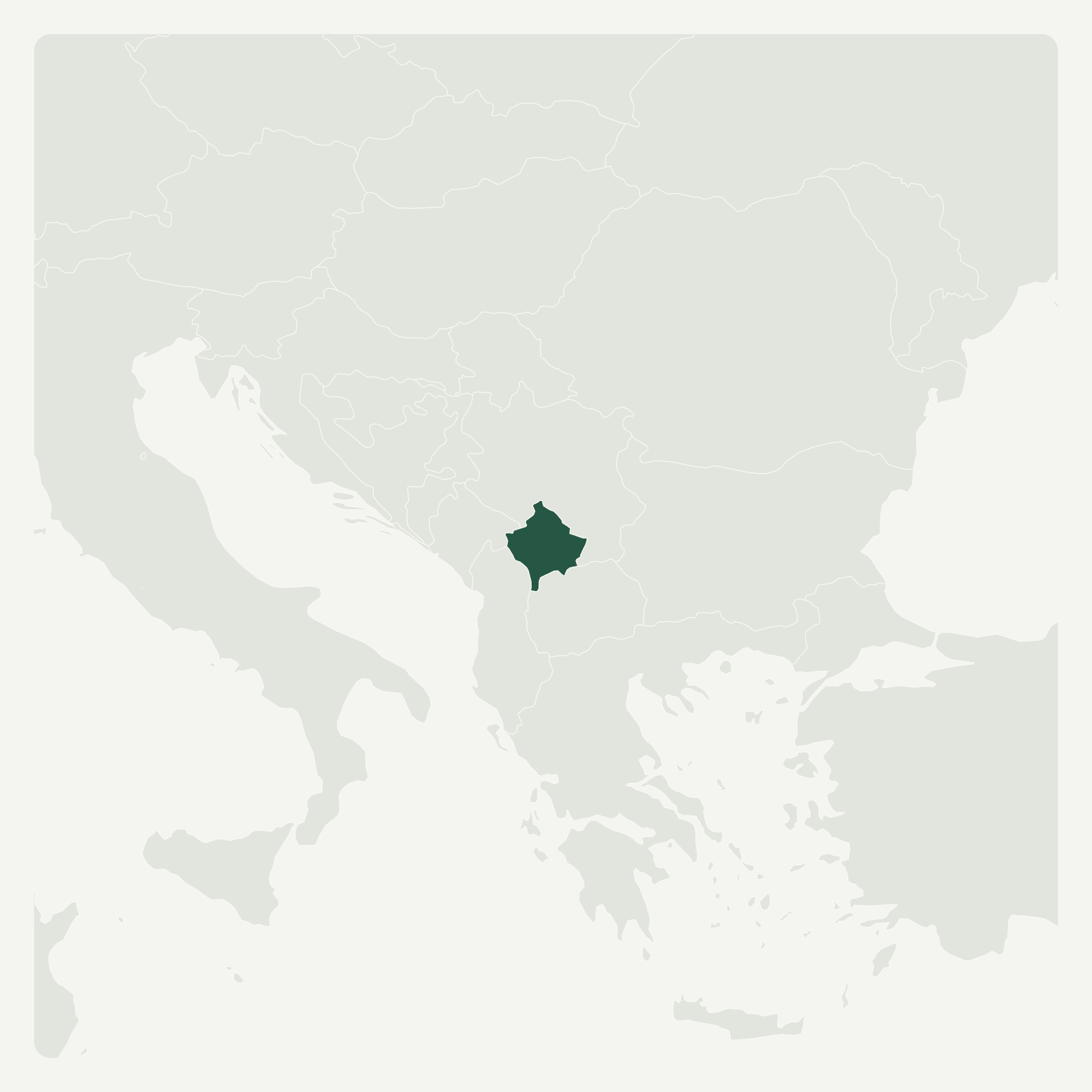 Gambaran geografi Kosovo