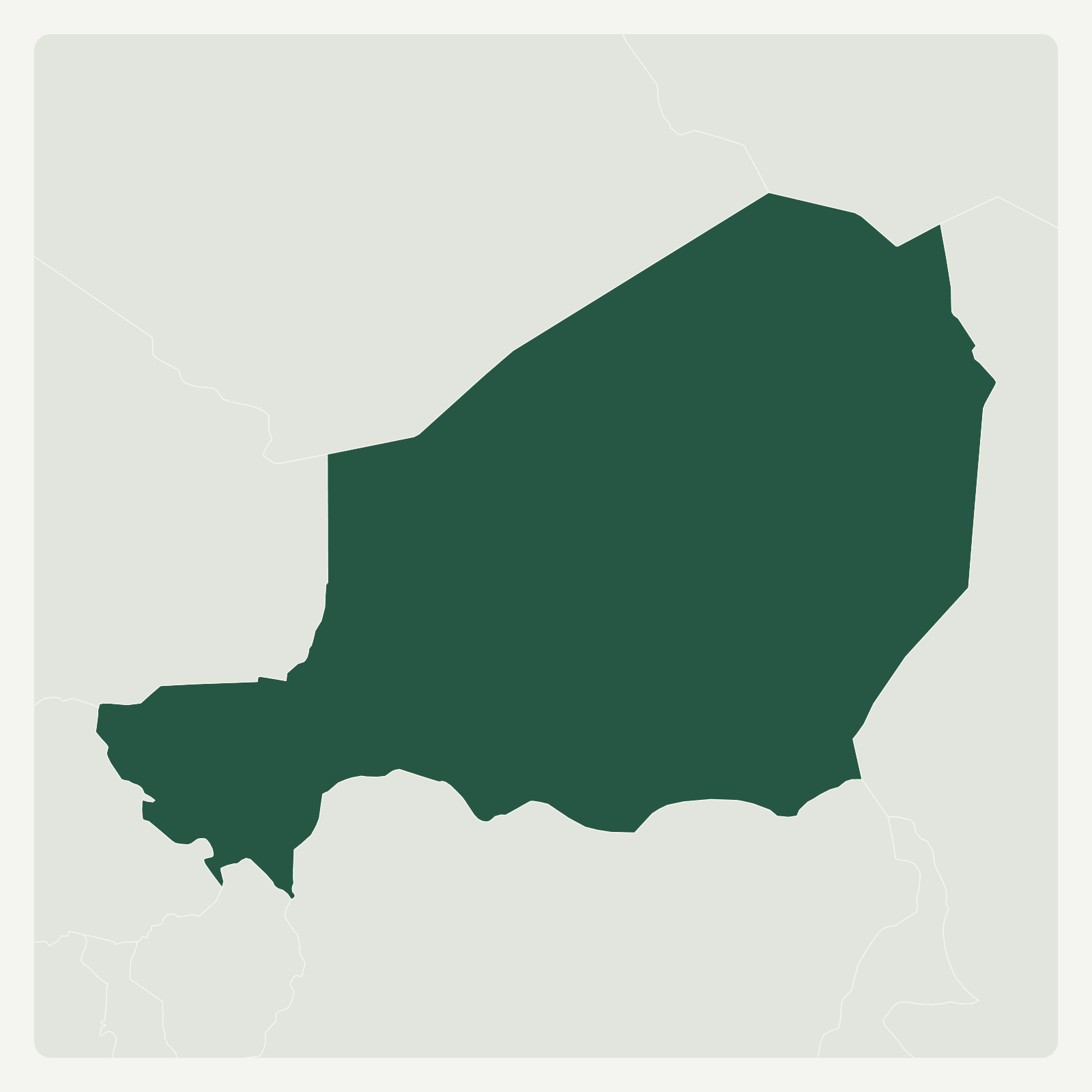 Gambaran geografi Niger