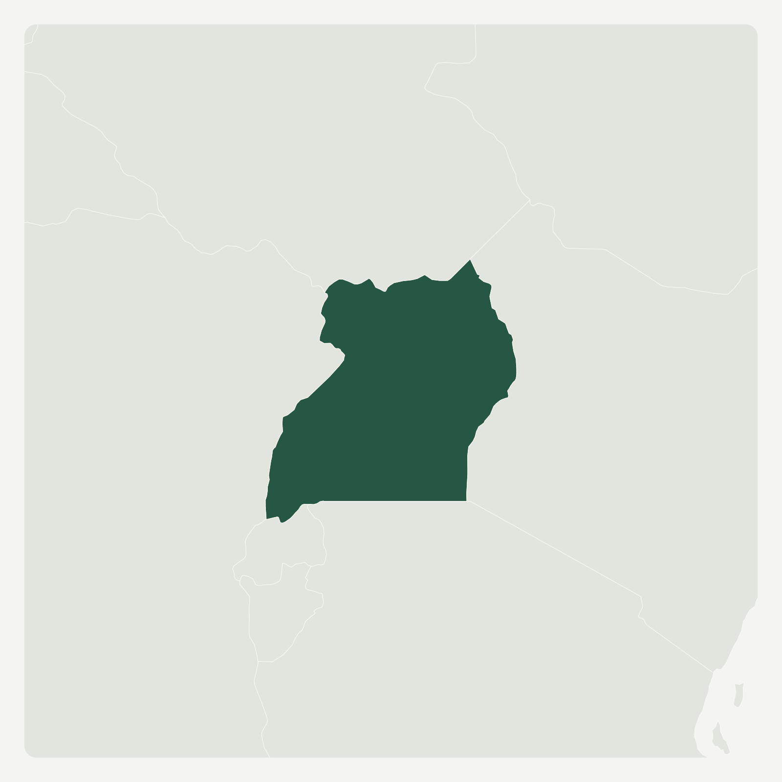 Gambaran geografi Uganda