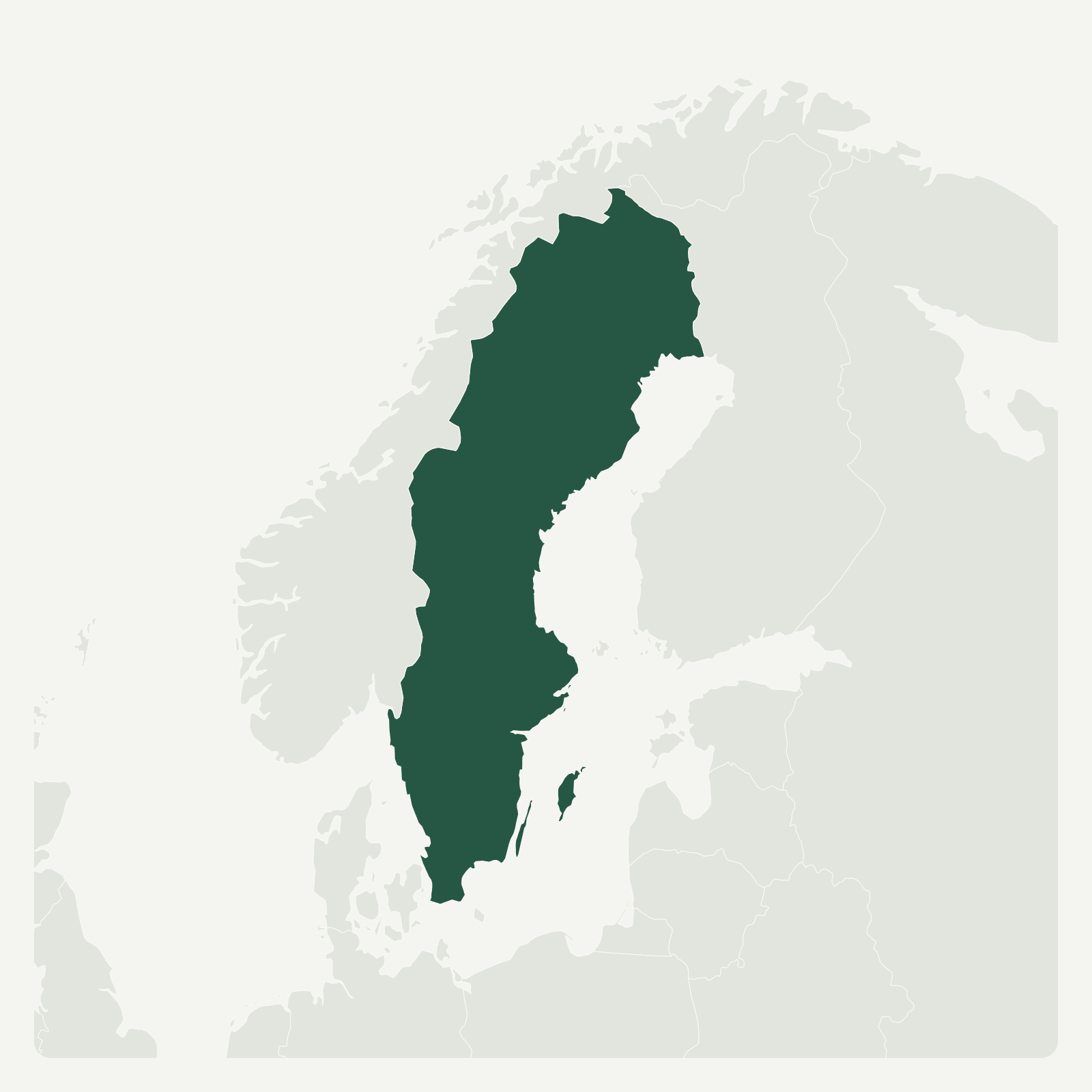 Gambaran geografi Sweden