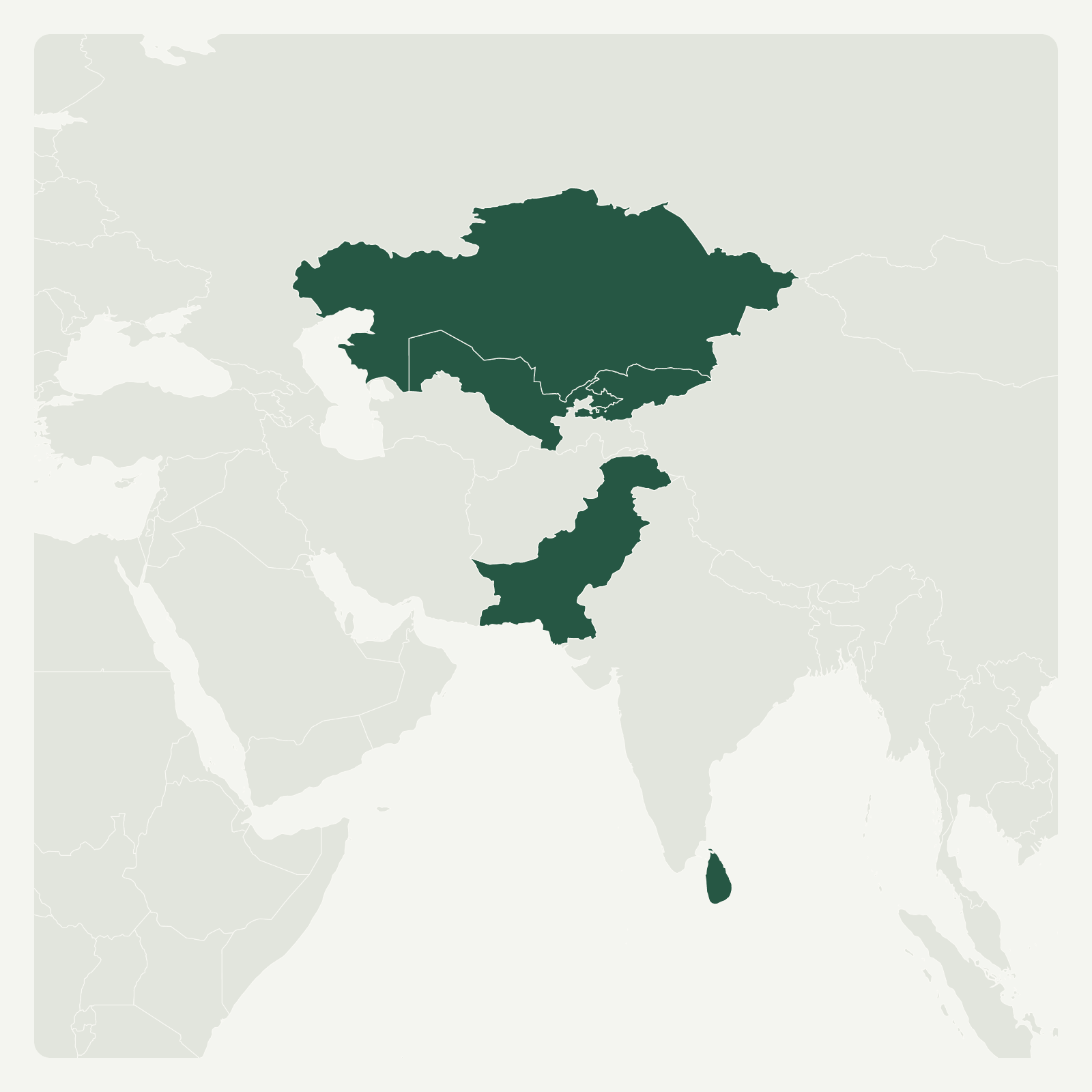 Gambaran geografi Central Asia