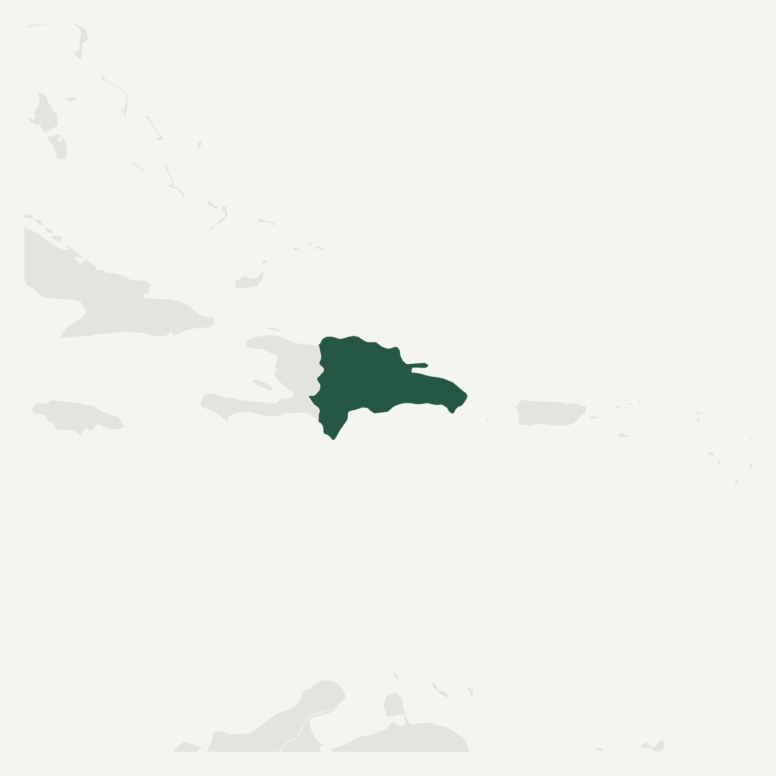 Gambaran geografi Republik Dominica