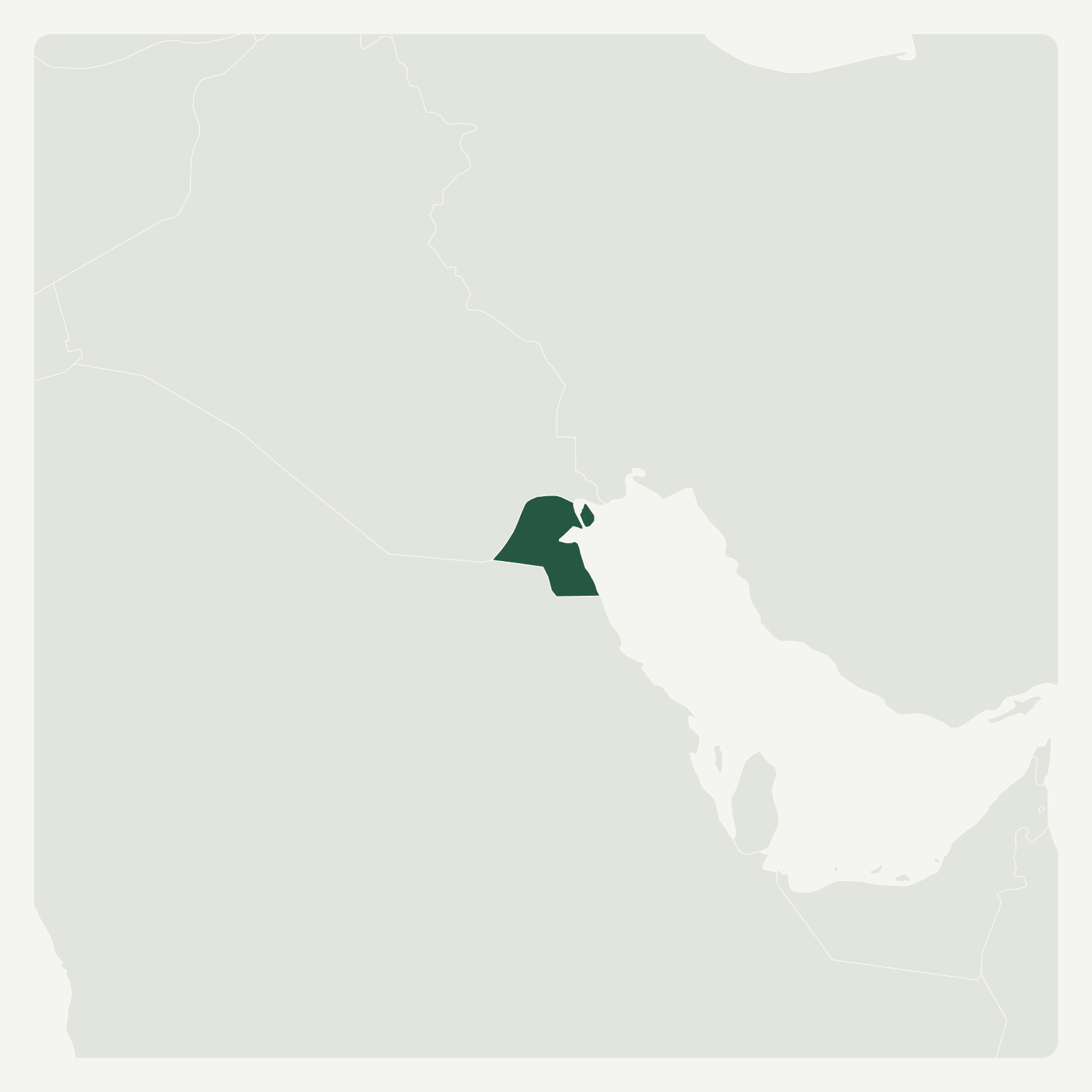 Gambaran geografi Kuwait