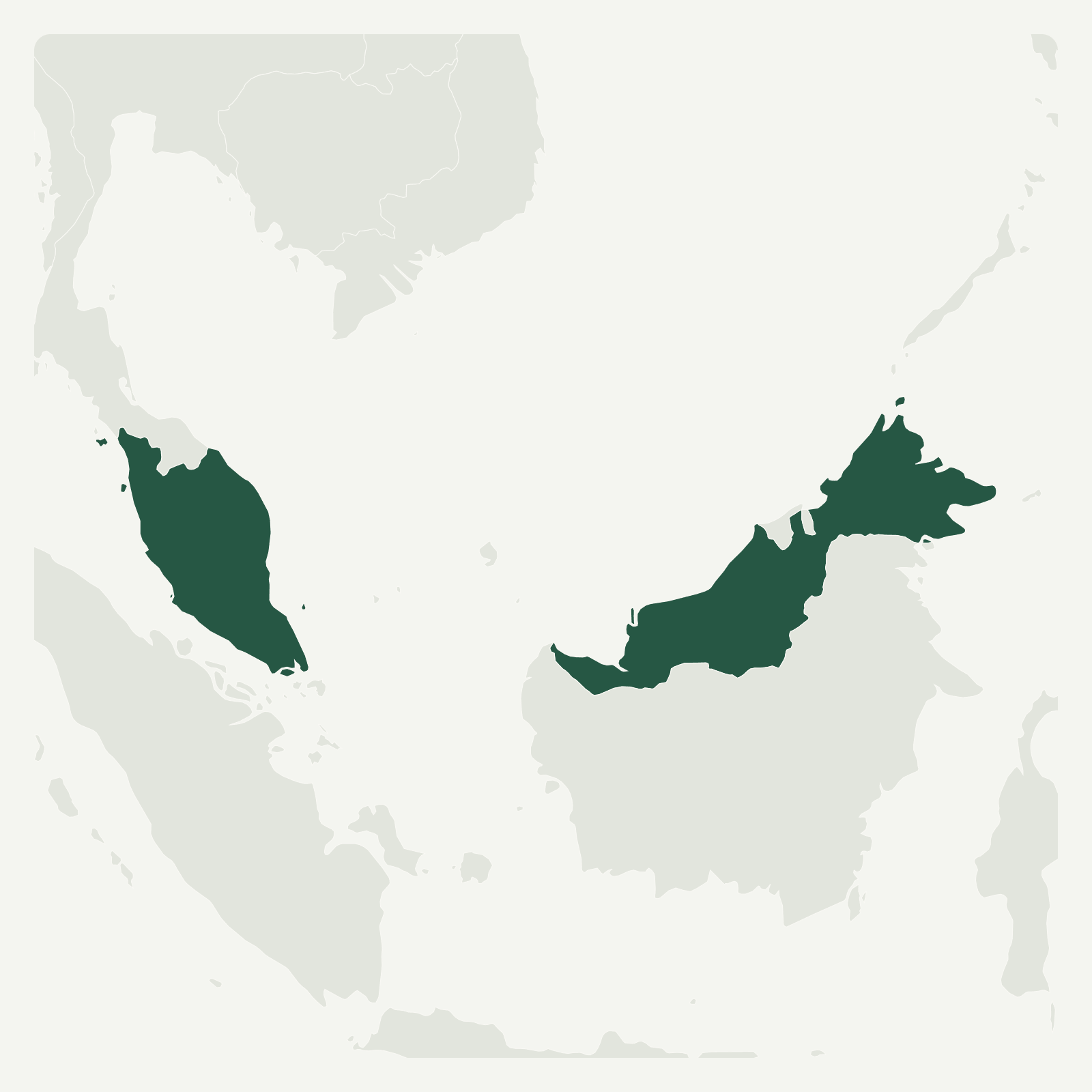Gambaran geografi Singapura, Malaysia