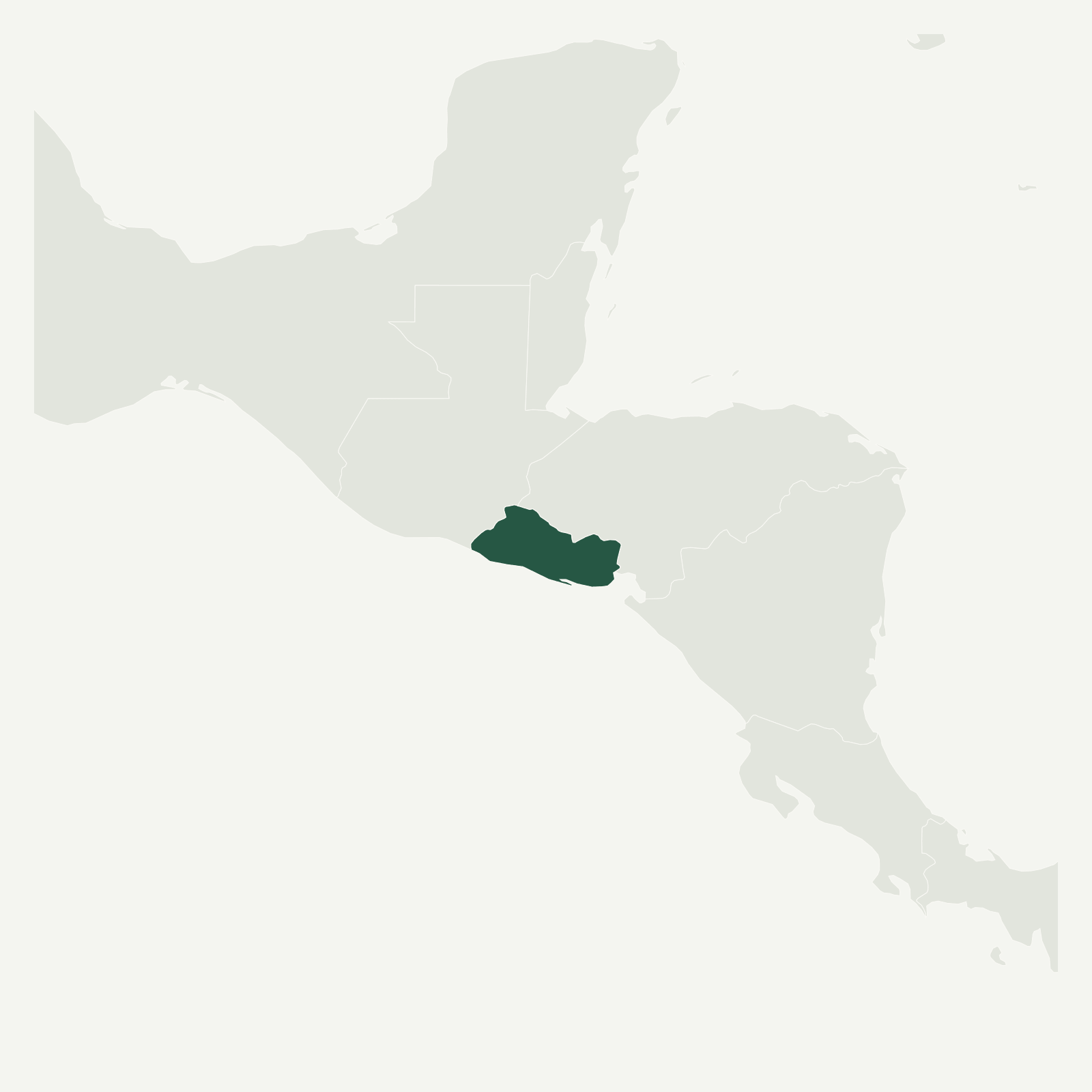 Gambaran geografi El Salvador