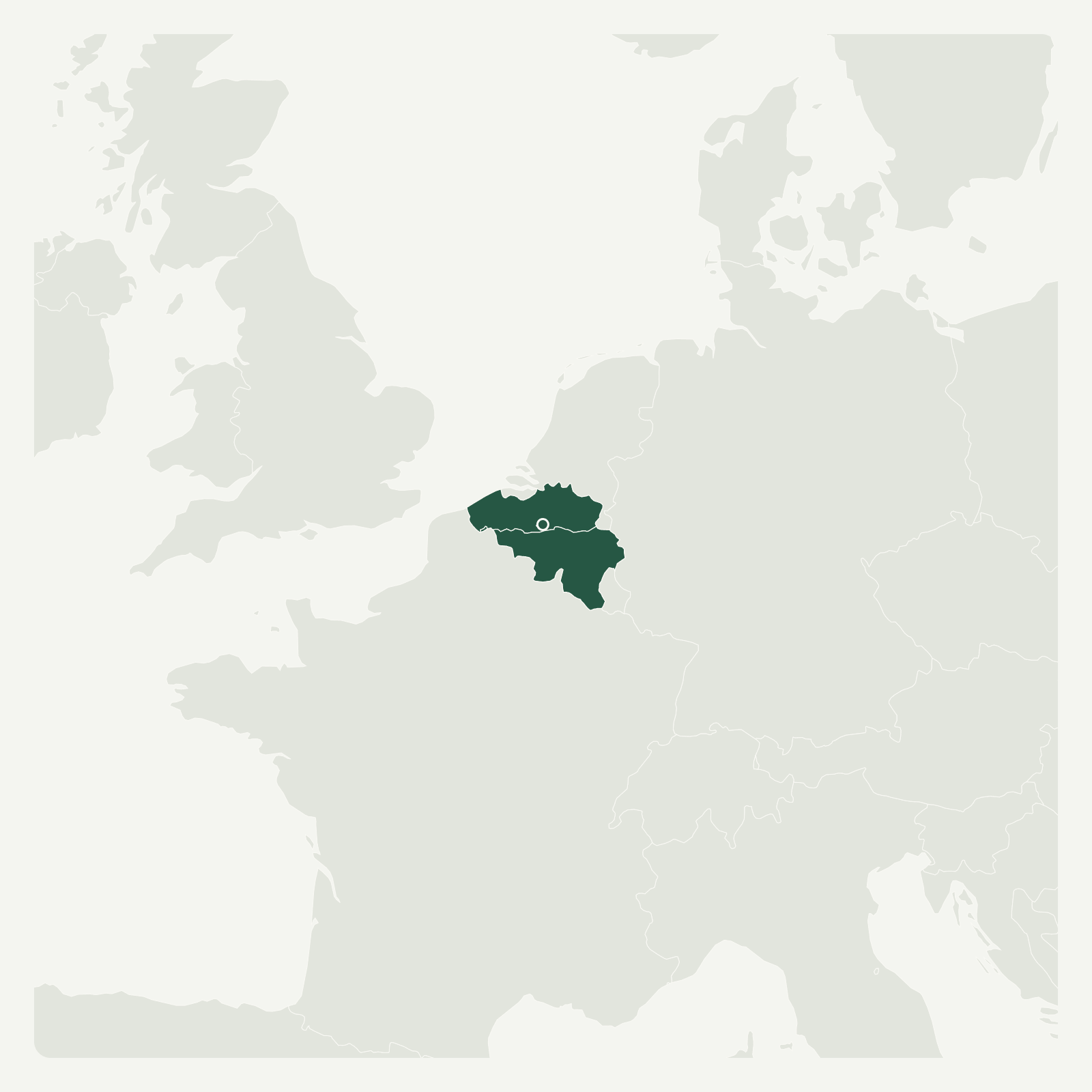 Gambaran geografi Belgium