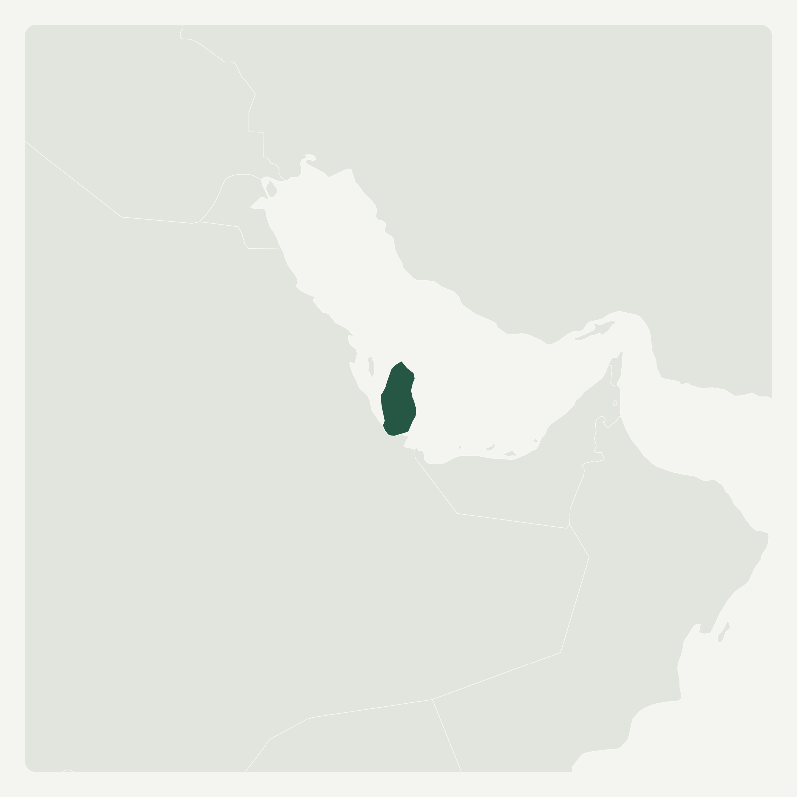 Gambaran geografi Qatar