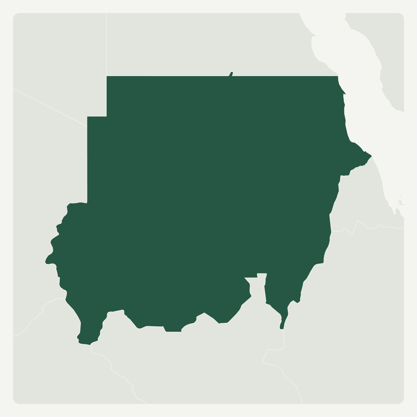 Gambaran geografi Sudan