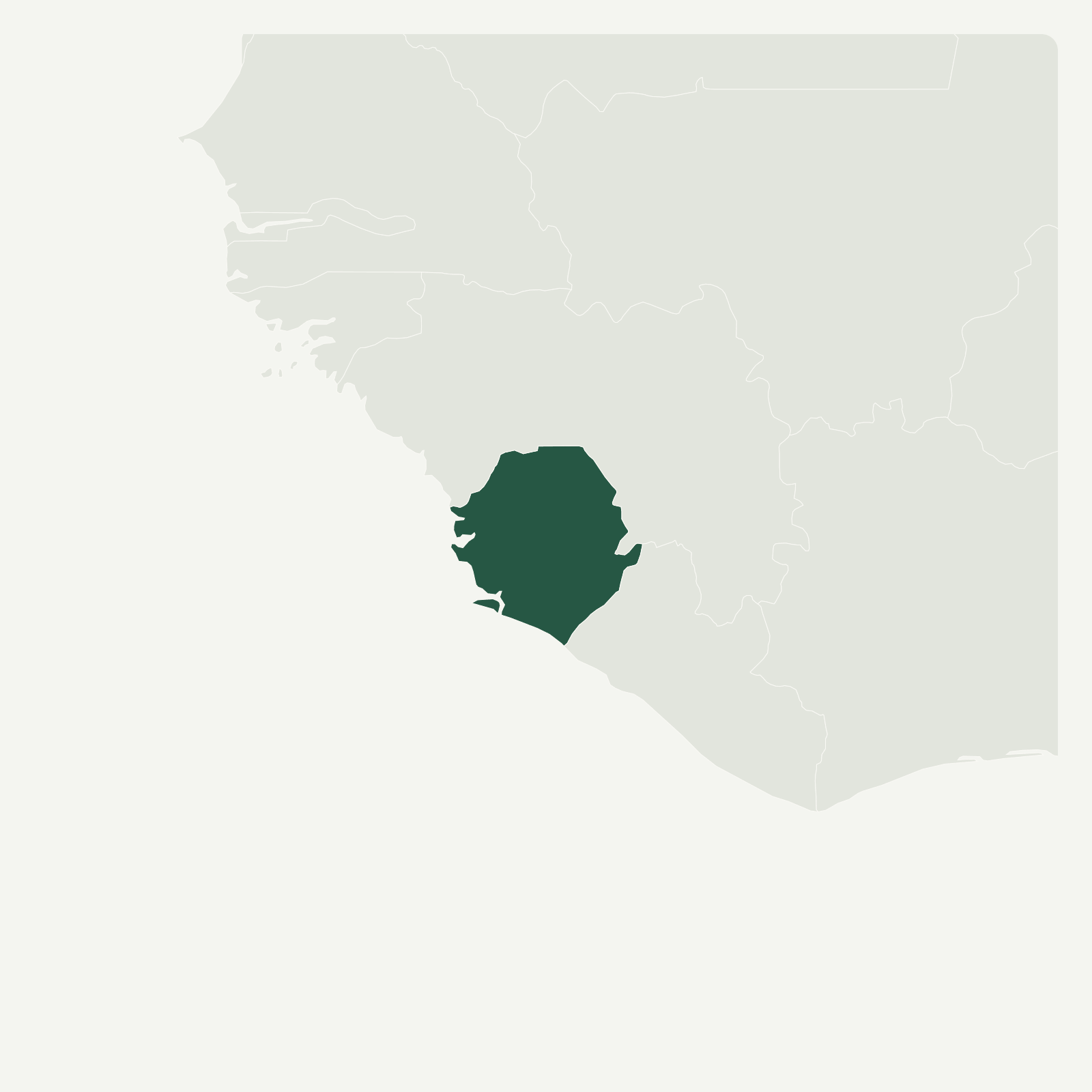 Gambaran geografi Sierra Leone