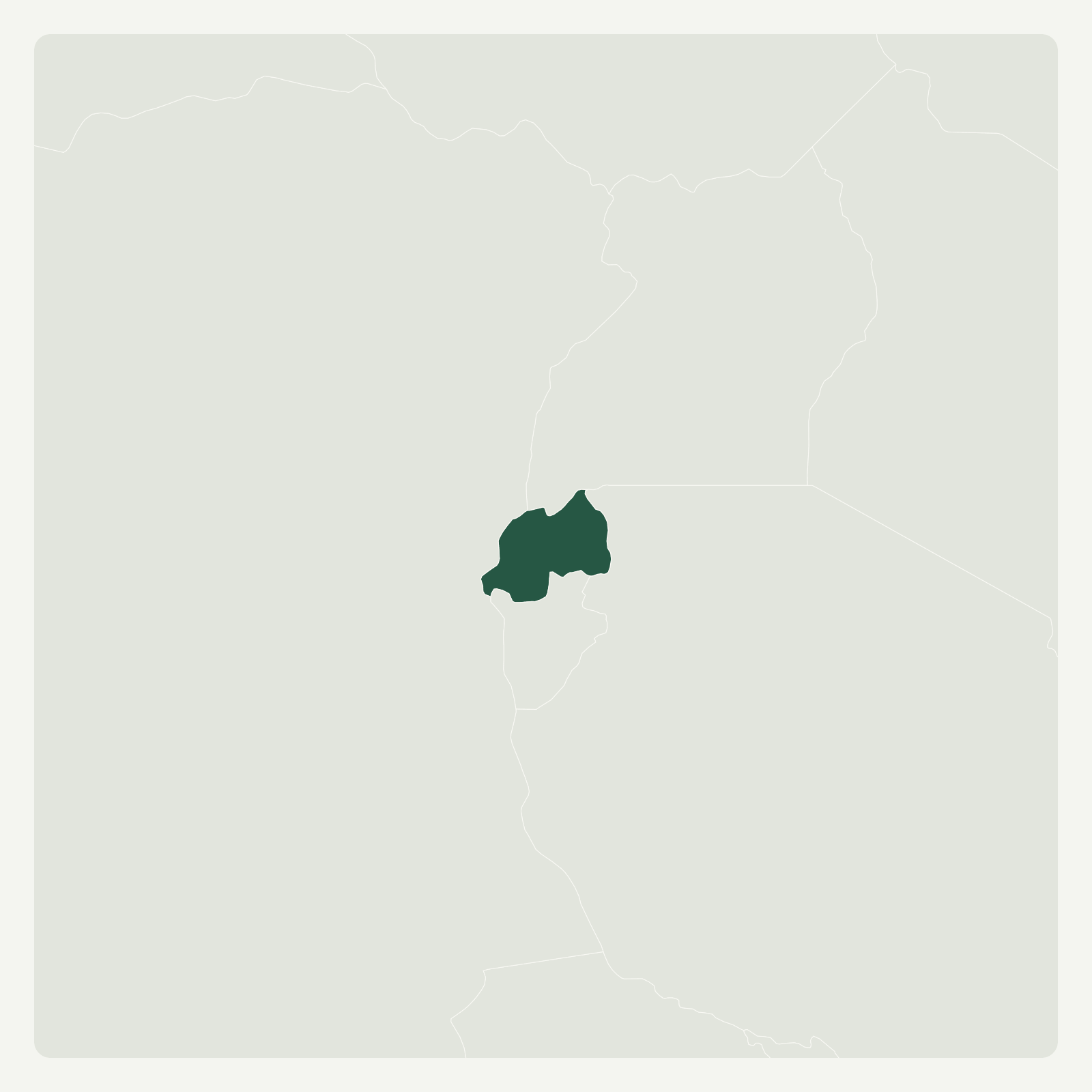 Gambaran geografi Rwanda