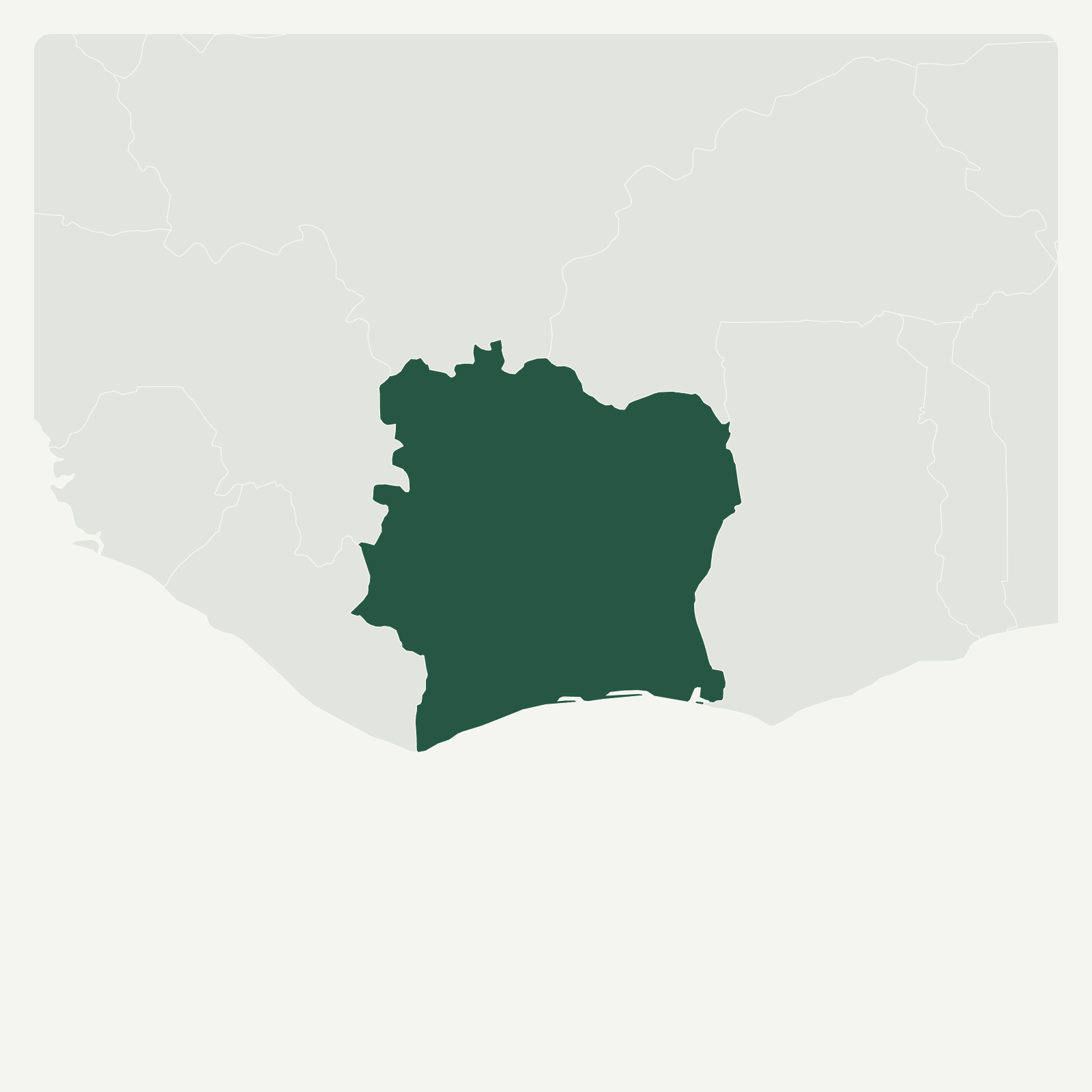 Gambaran geografi Cote d’Ivoire