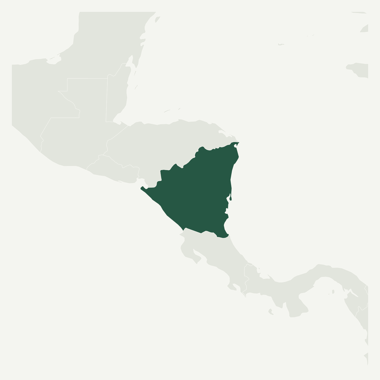 Gambaran geografi Nicaragua