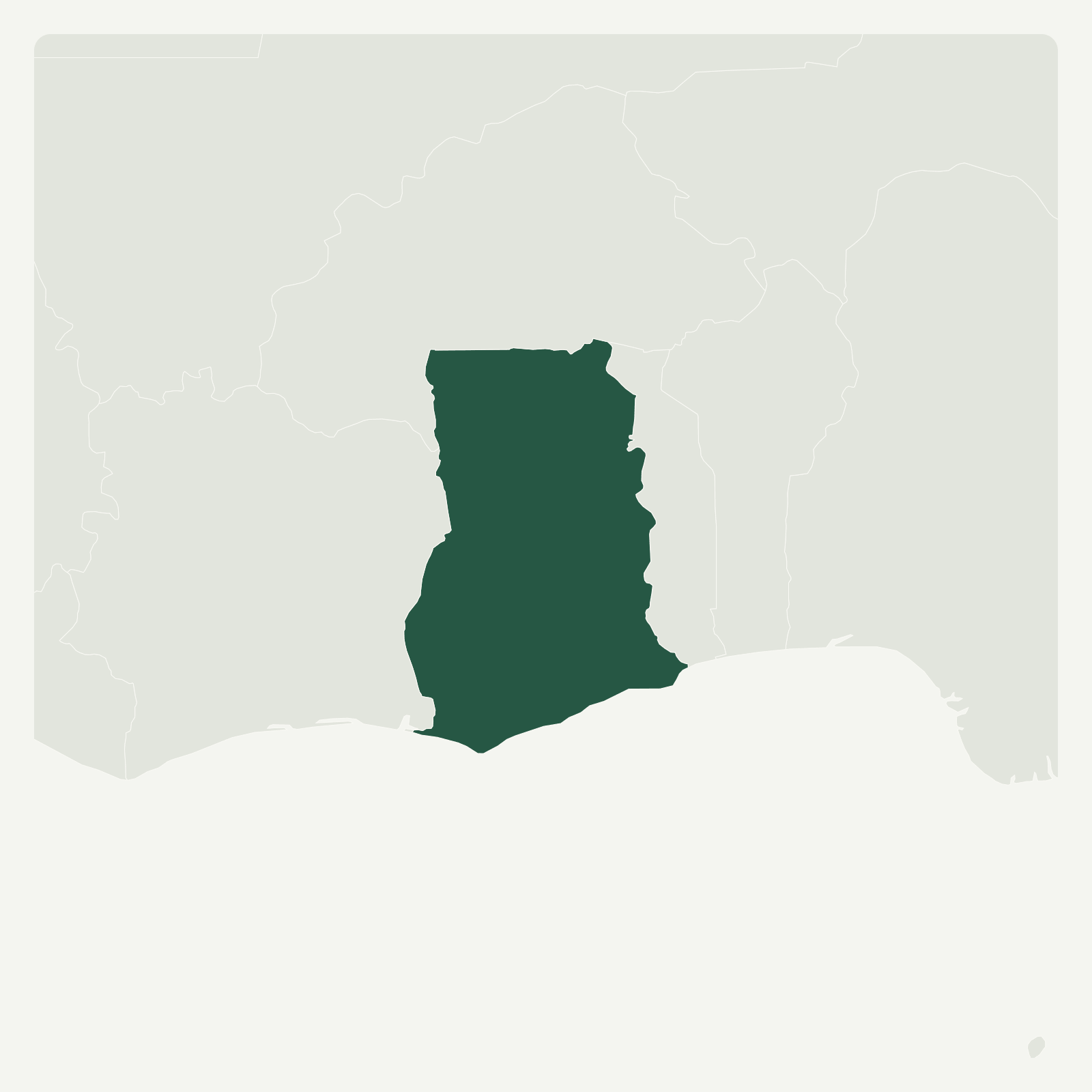Gambaran geografi Ghana